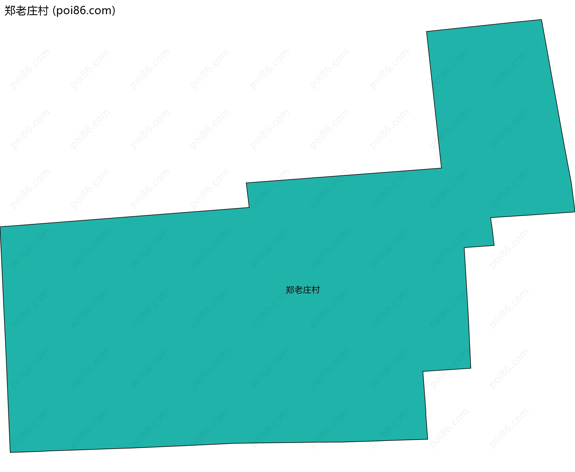 郑老庄村边界地图