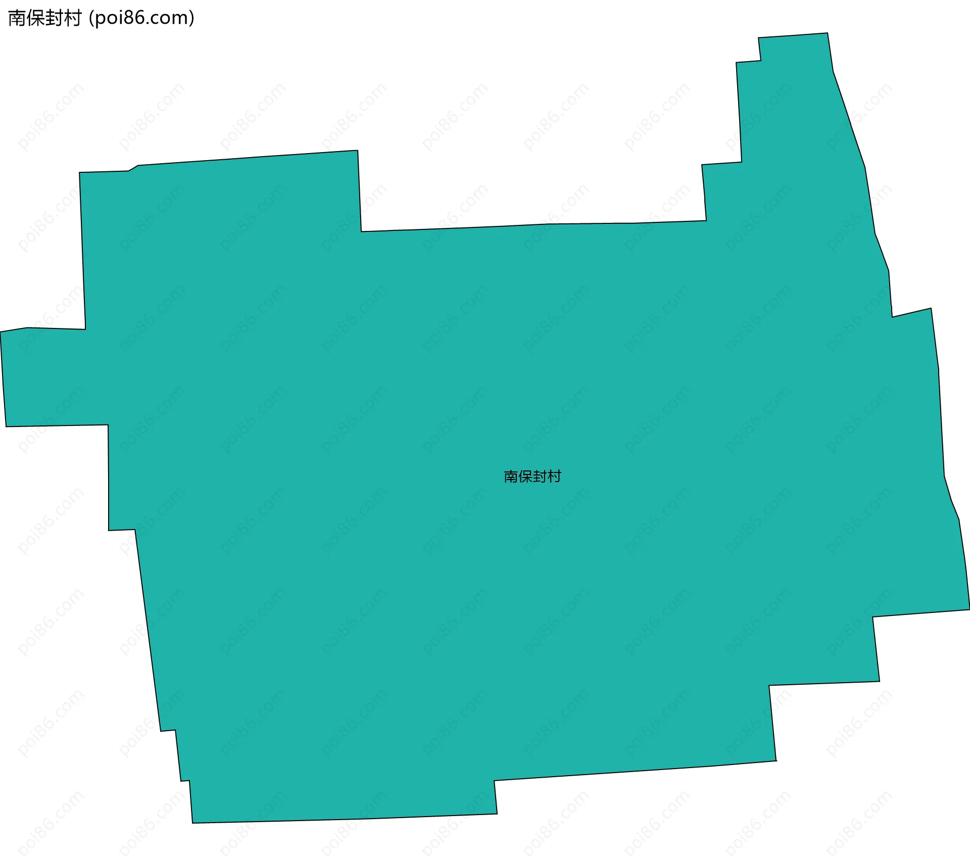 南保封村边界地图