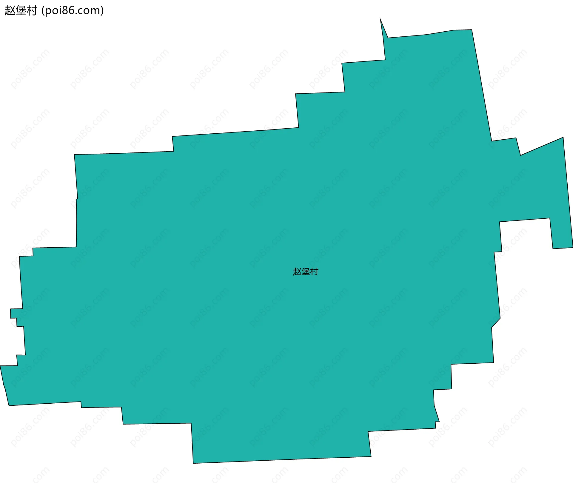 赵堡村边界地图
