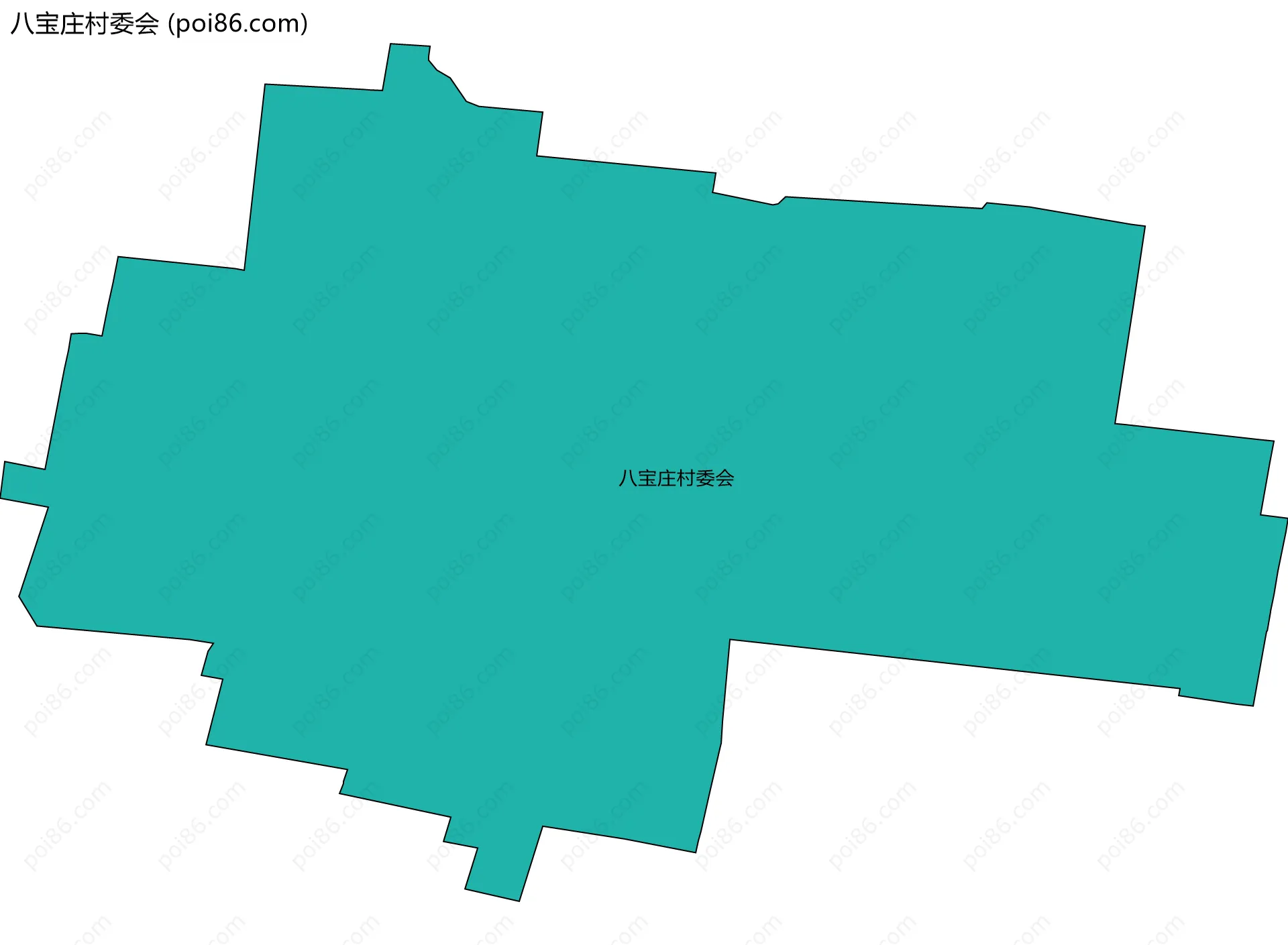 八宝庄村委会边界地图