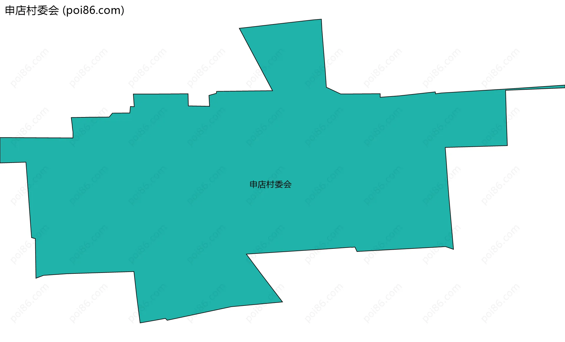 申店村委会边界地图
