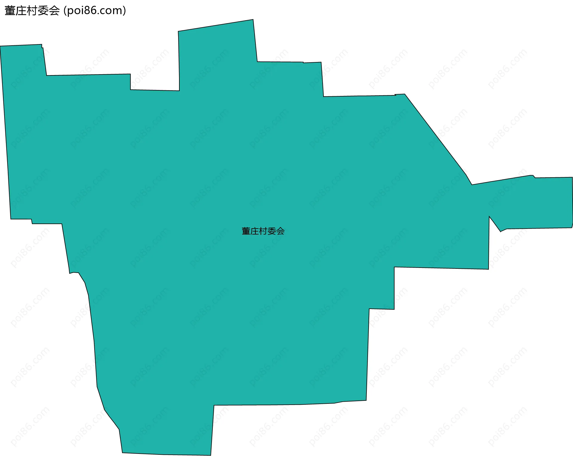 董庄村委会边界地图