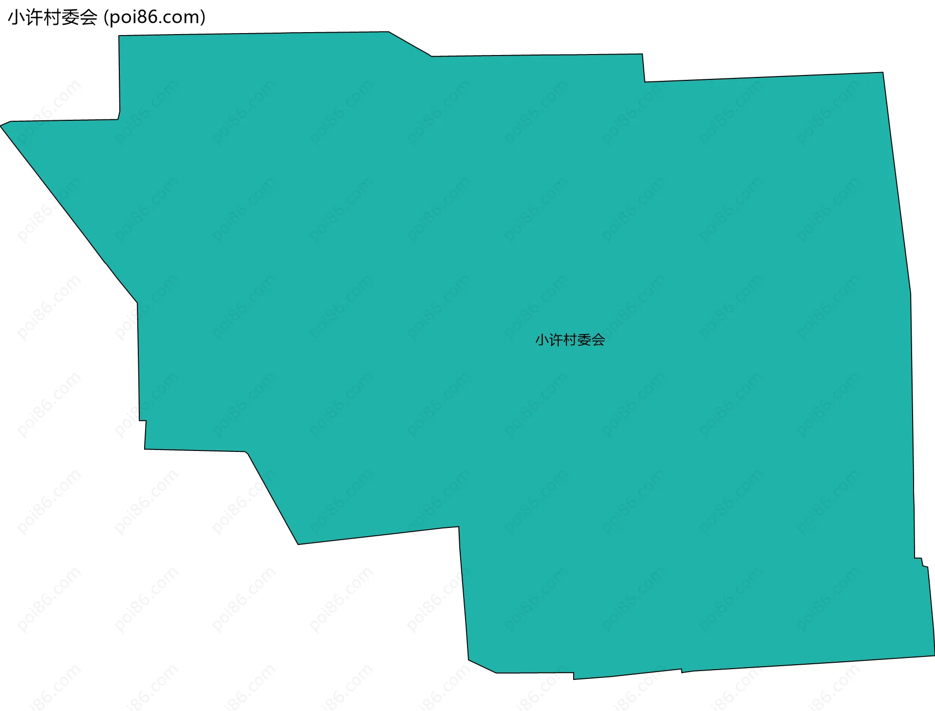 小许村委会边界地图