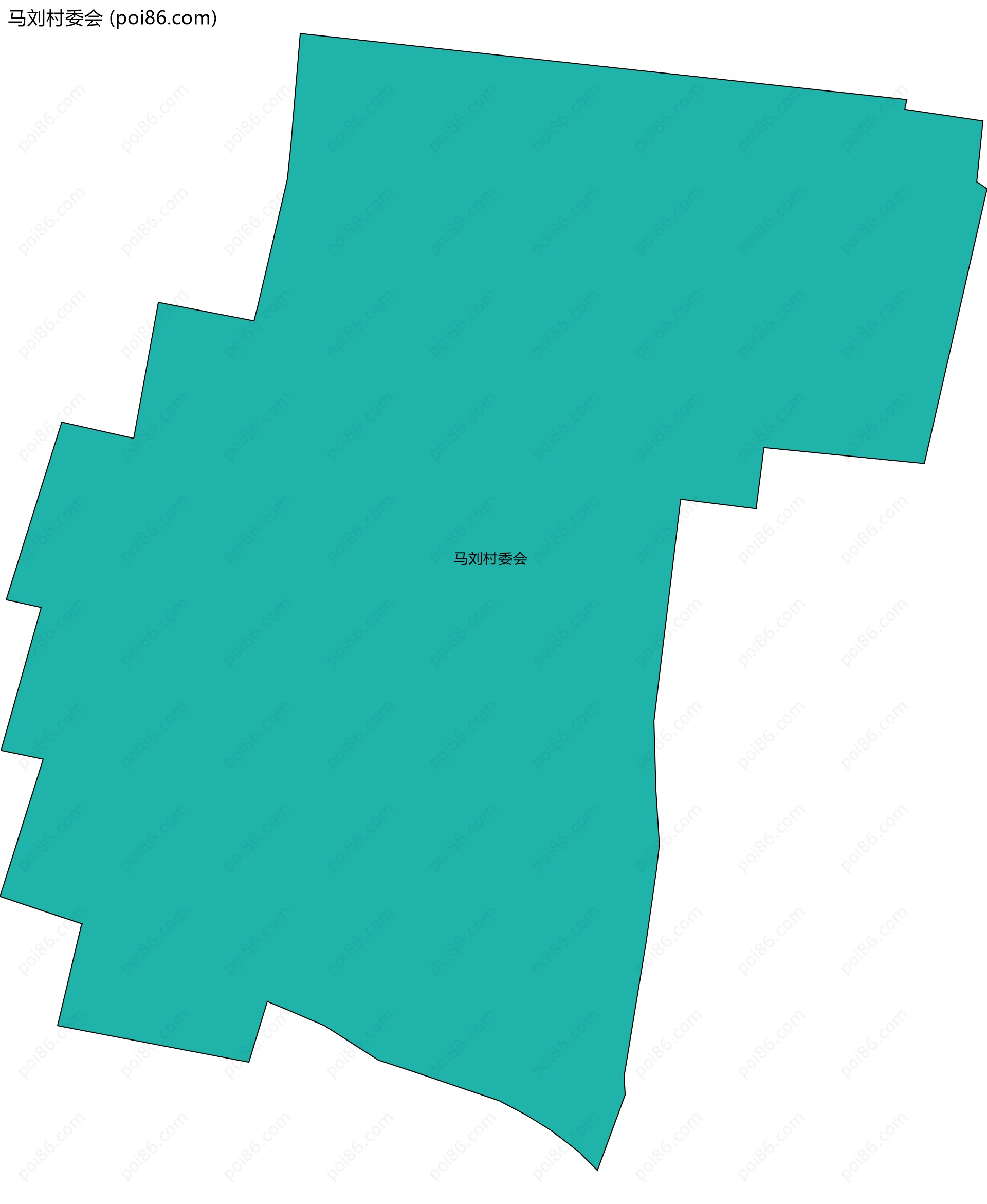 马刘村委会边界地图