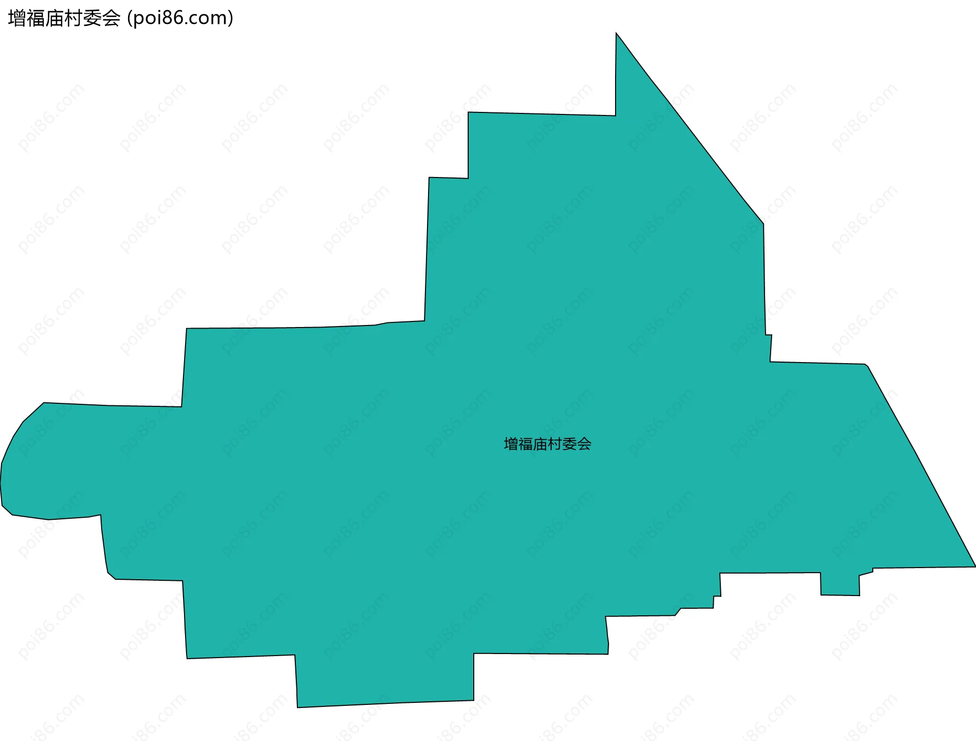 增福庙村委会边界地图