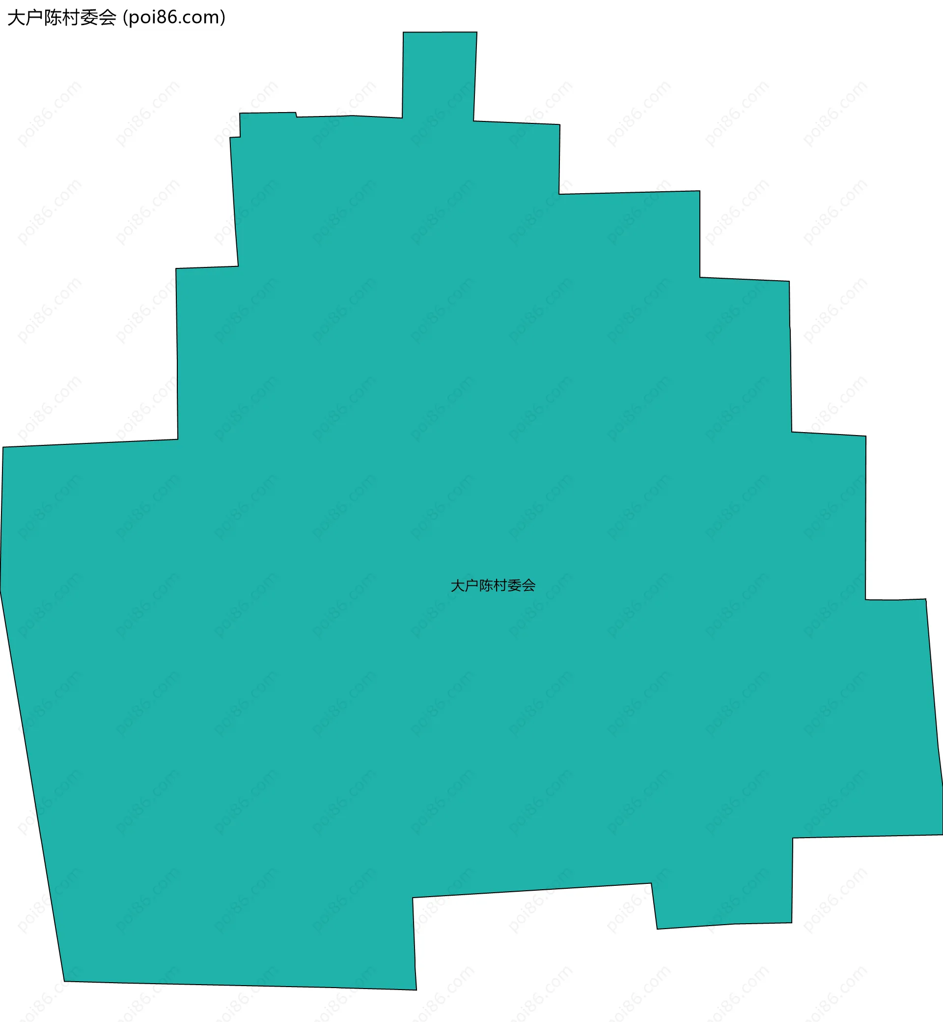 大户陈村委会边界地图