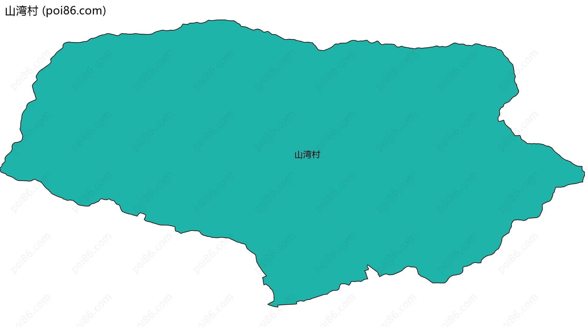 山湾村边界地图