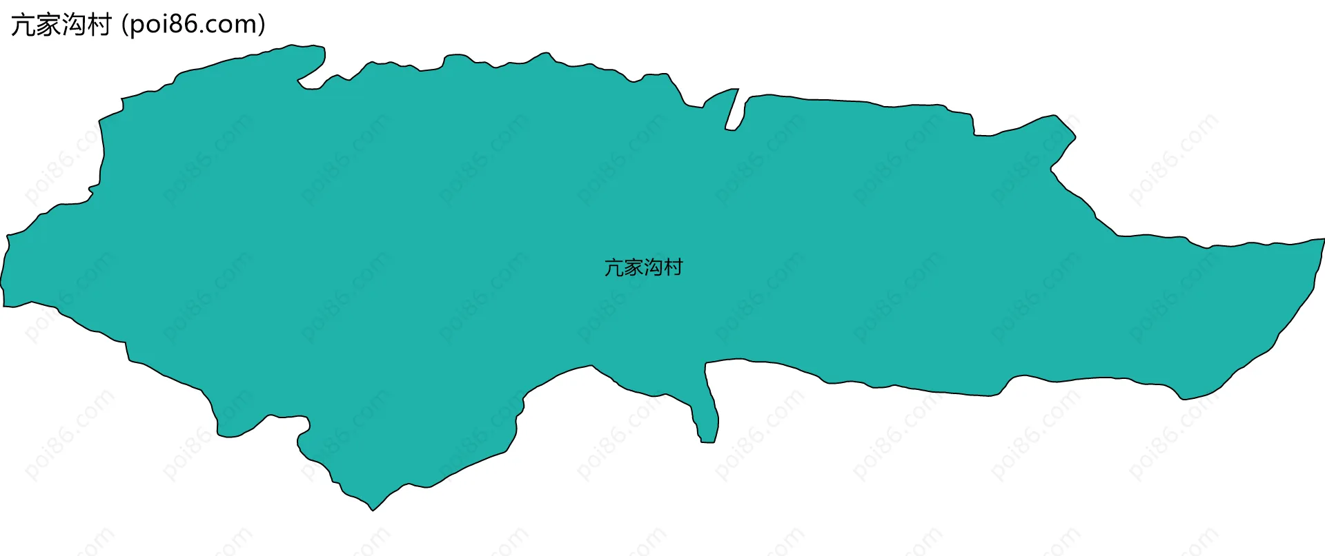 亢家沟村边界地图