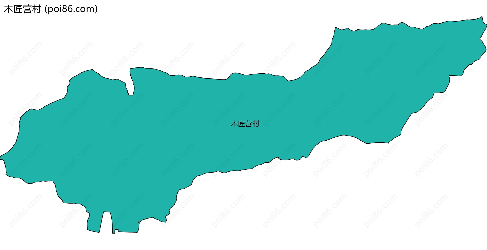 木匠营村边界地图