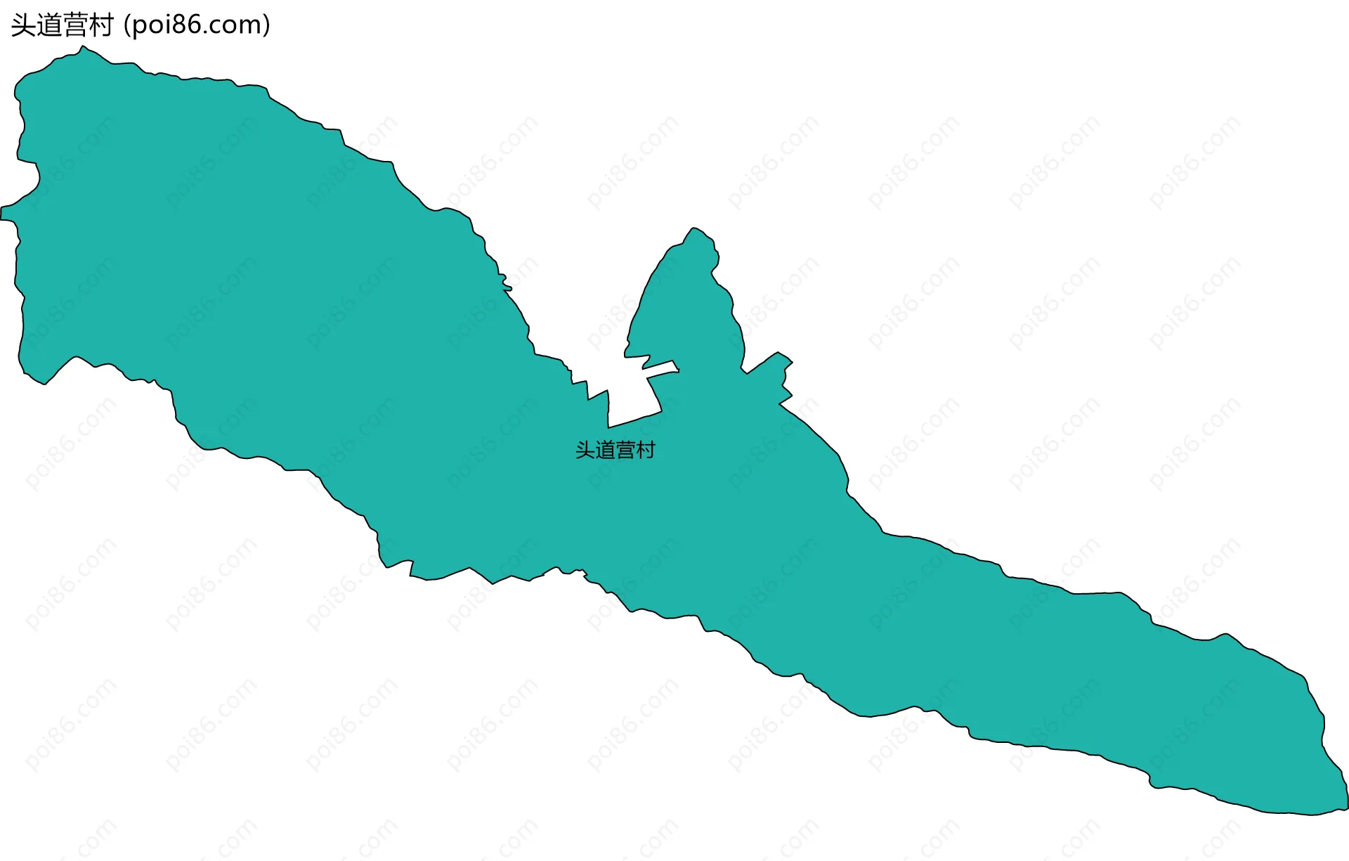 头道营村边界地图