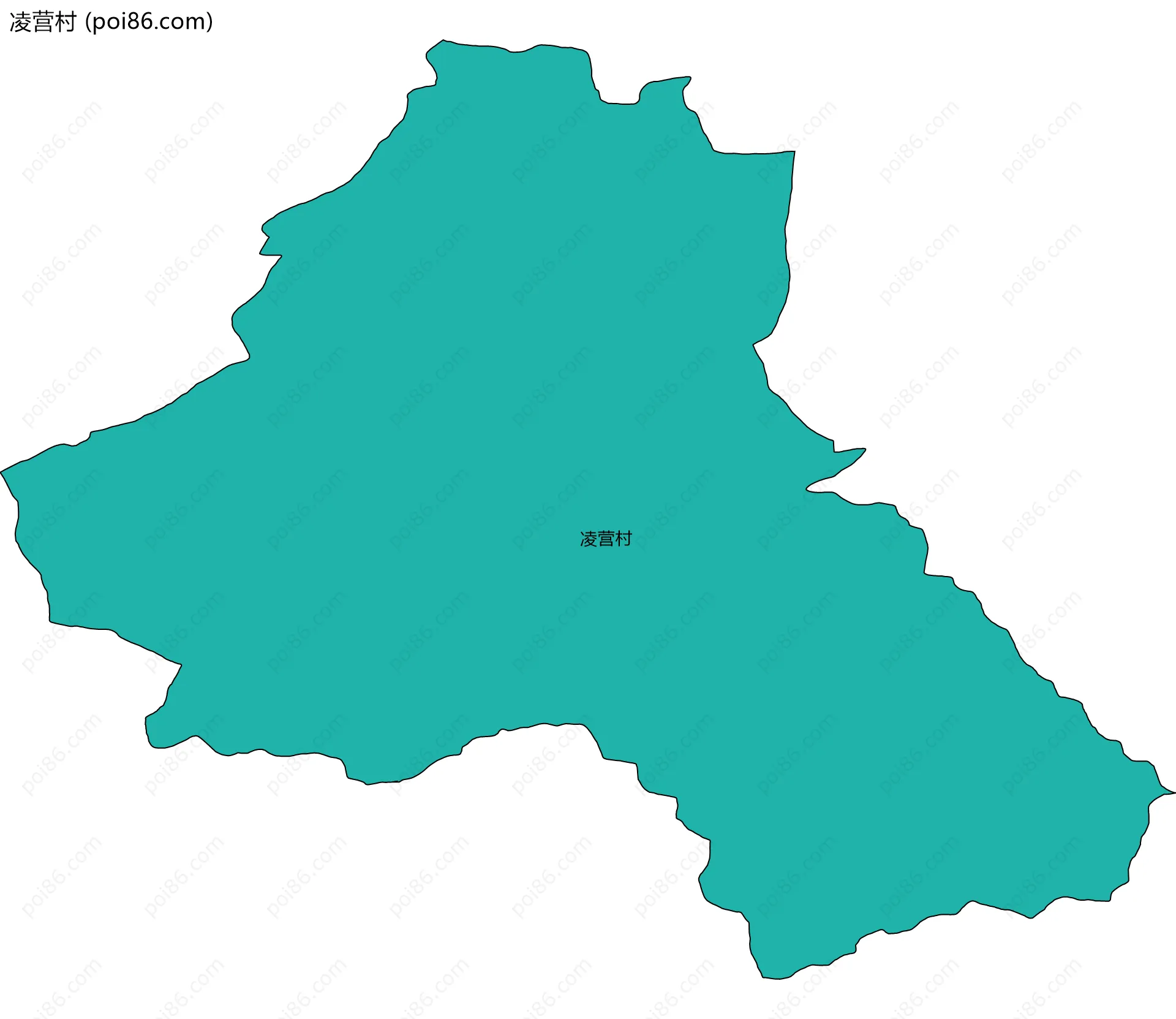 凌营村边界地图