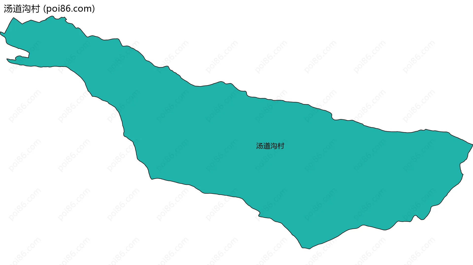 汤道沟村边界地图