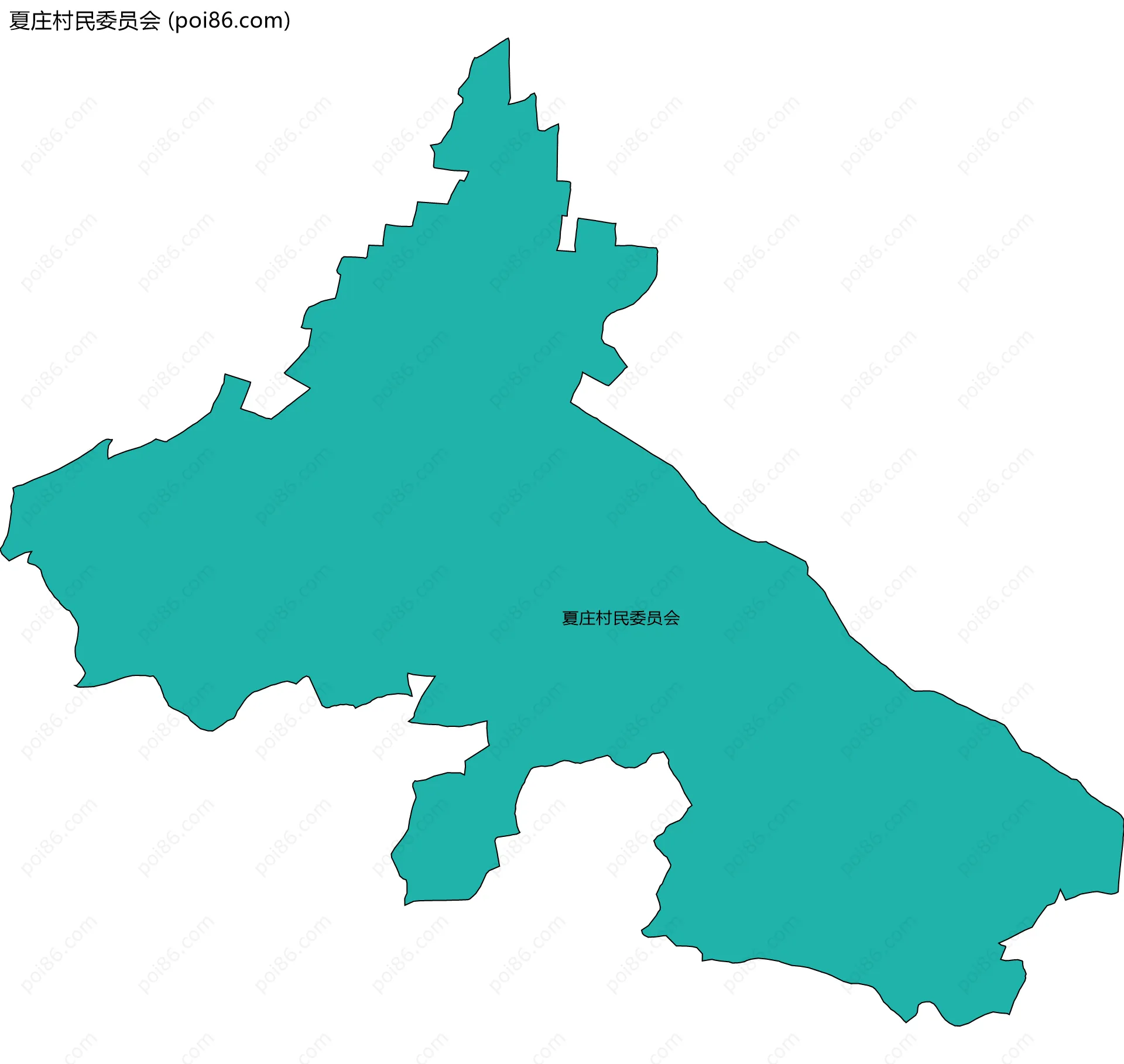 夏庄村民委员会边界地图