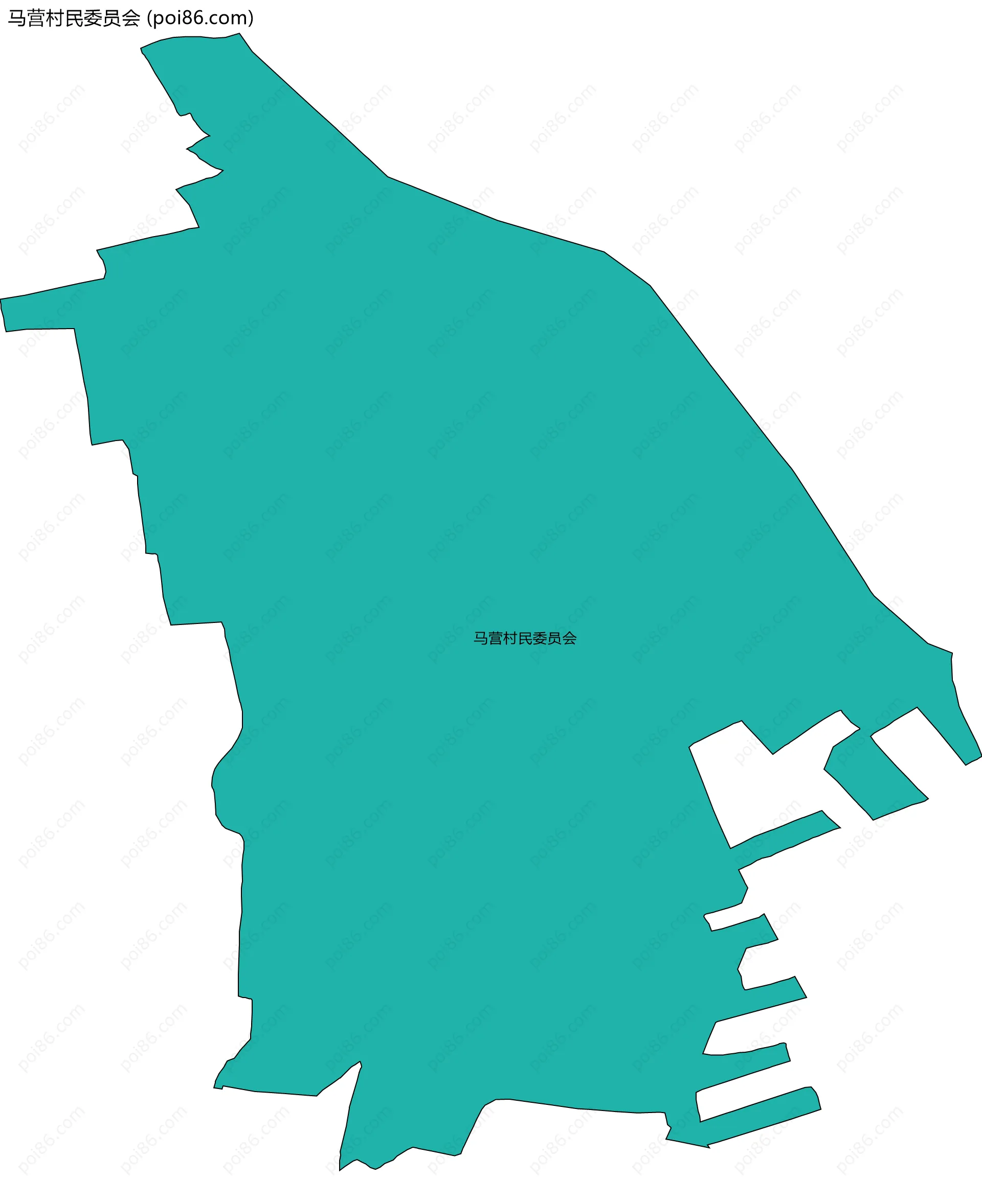 马营村民委员会边界地图