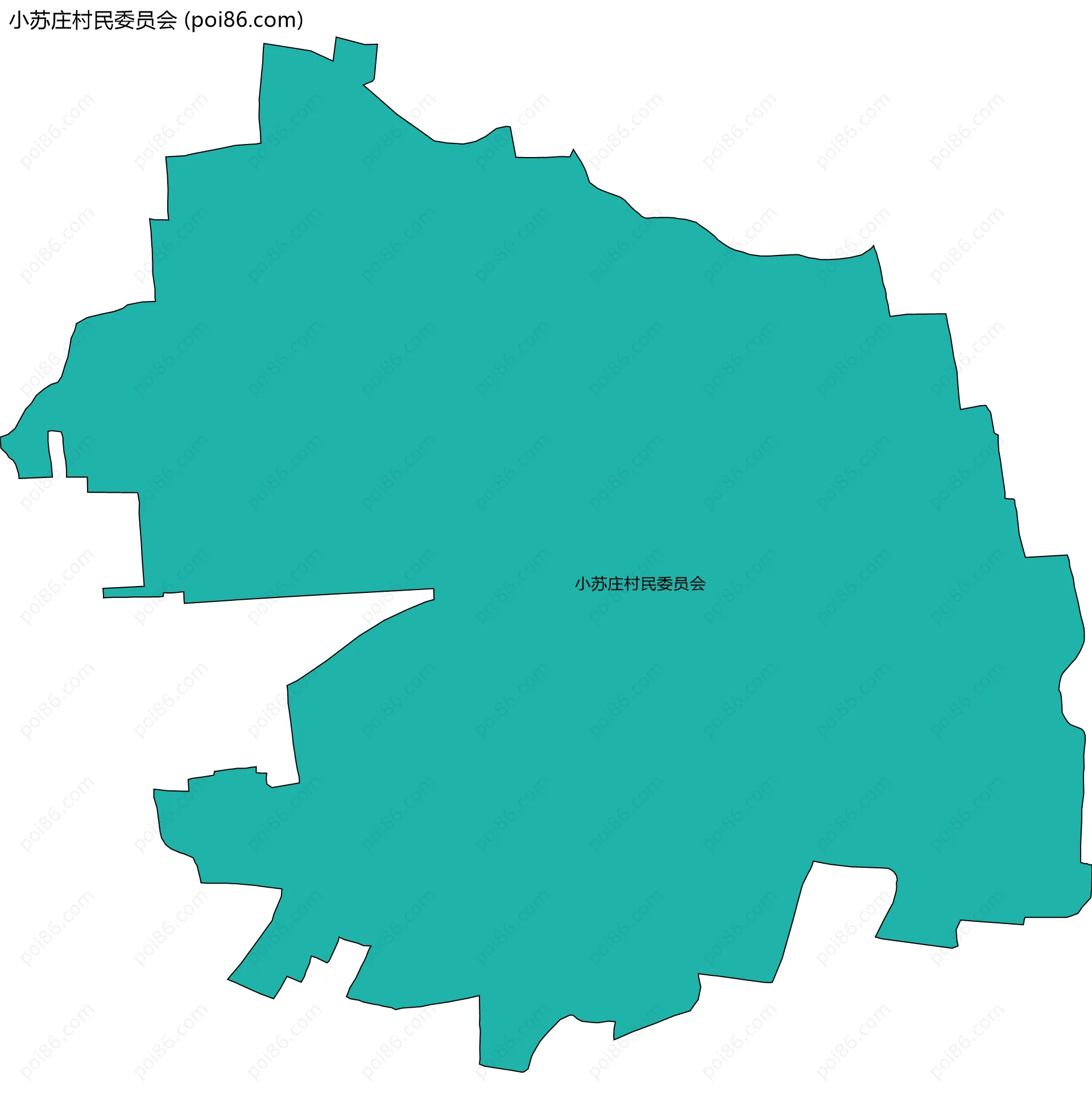 小苏庄村民委员会边界地图
