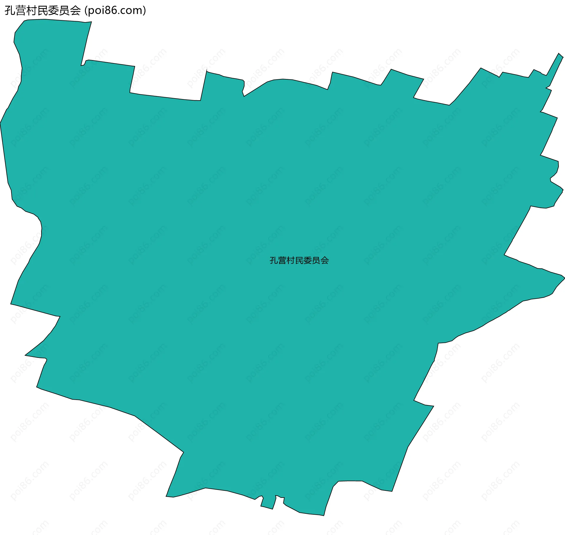 孔营村民委员会边界地图
