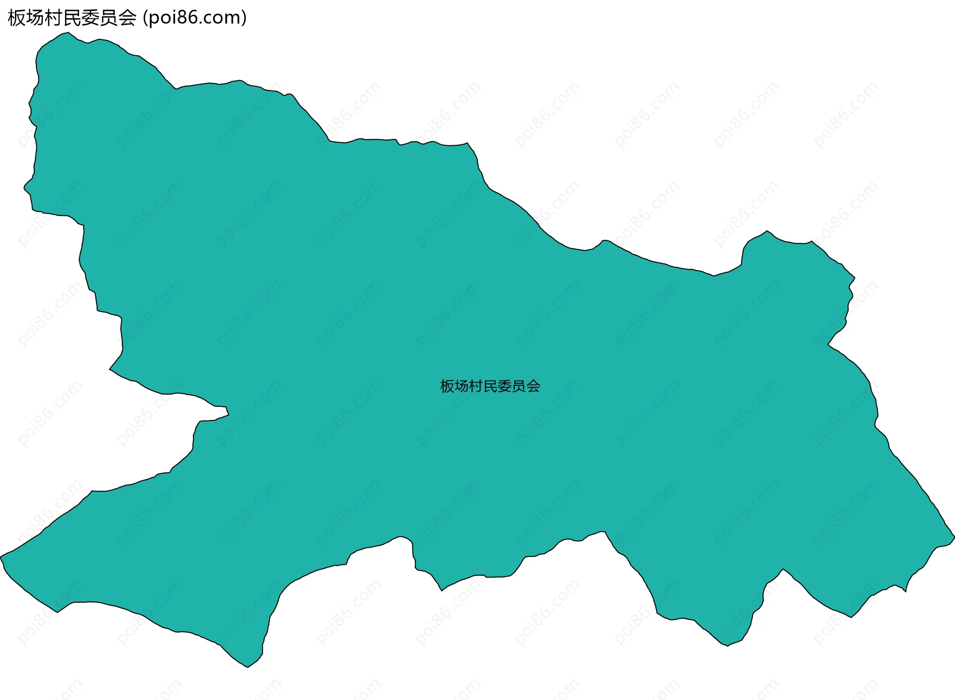 板场村民委员会边界地图