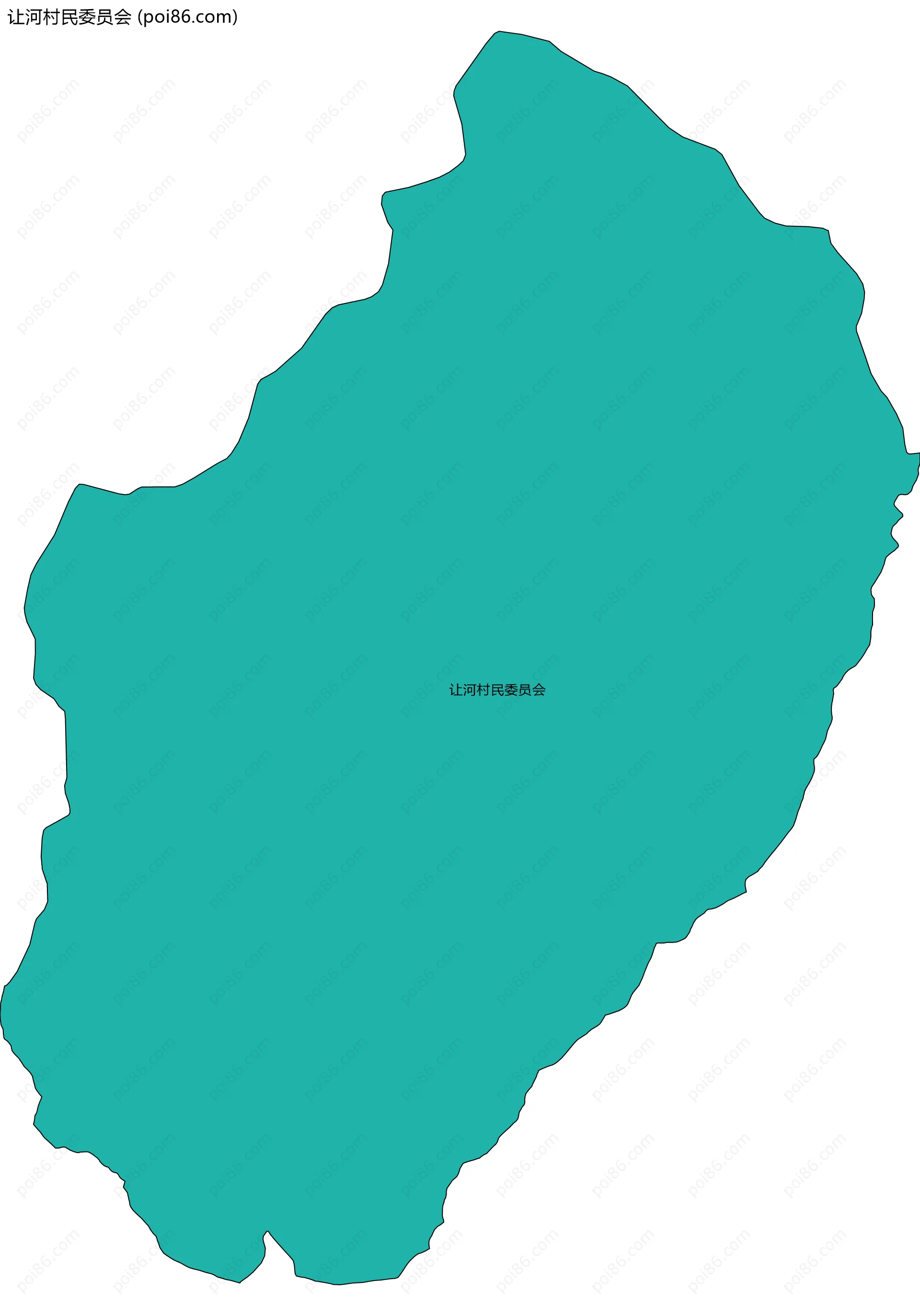 让河村民委员会边界地图
