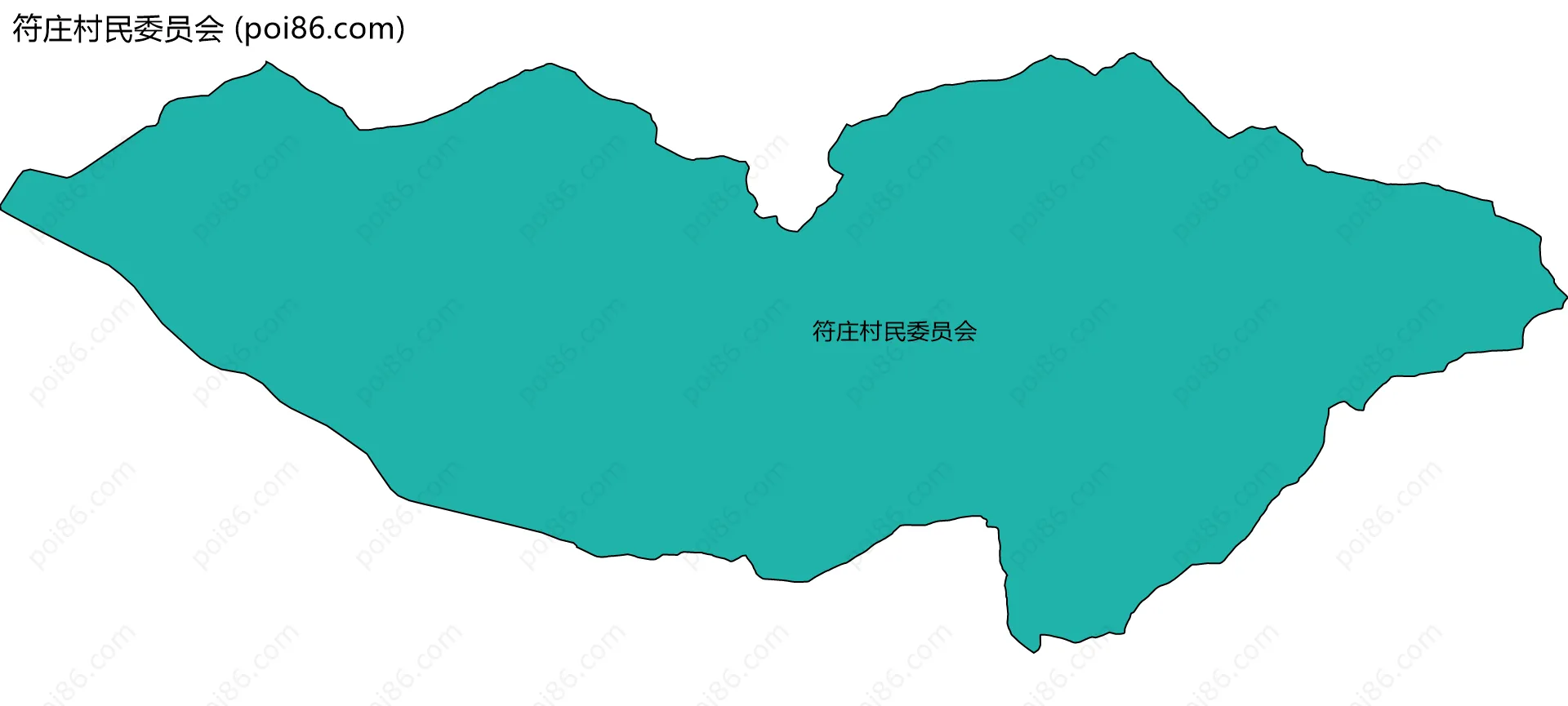 符庄村民委员会边界地图