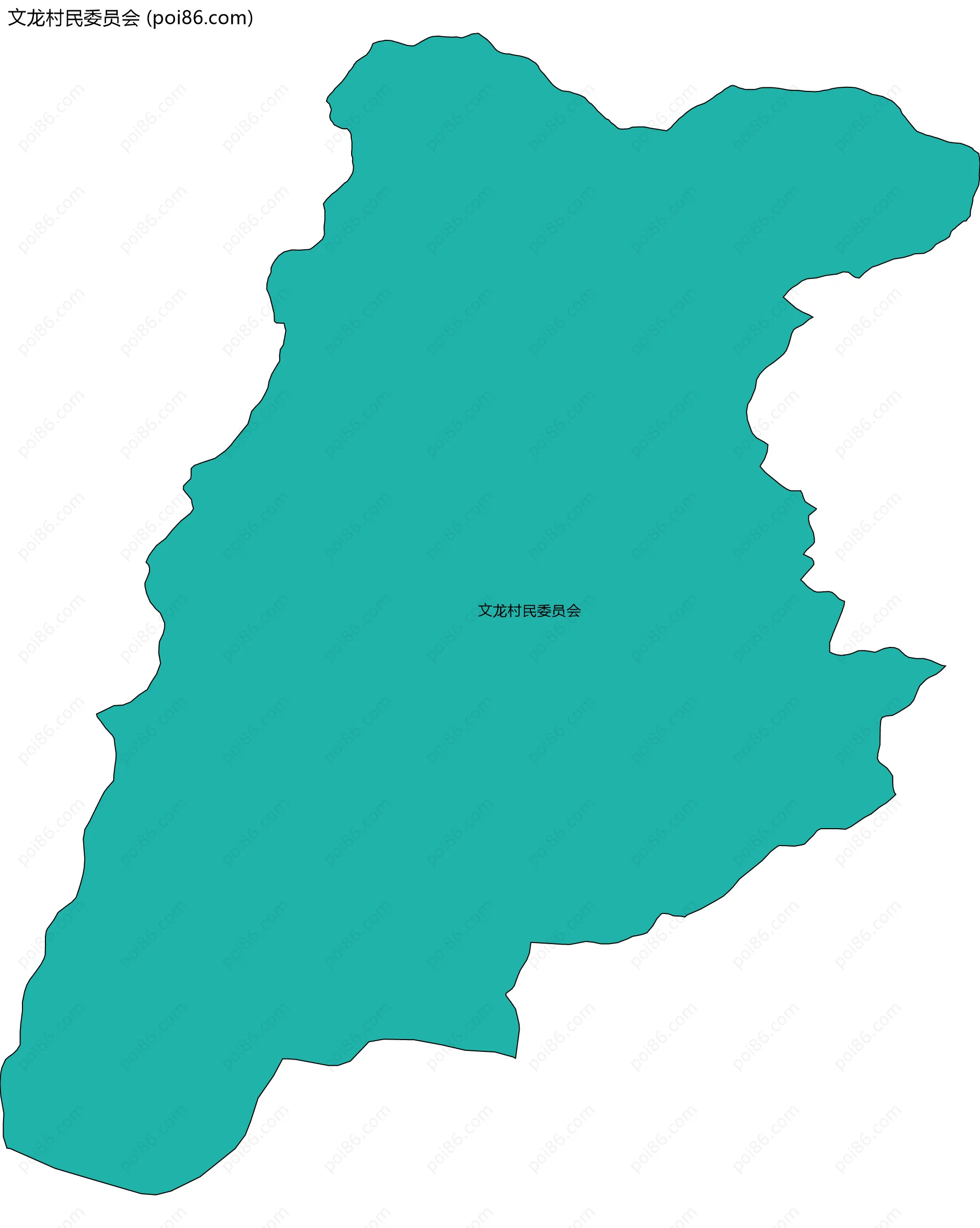 文龙村民委员会边界地图