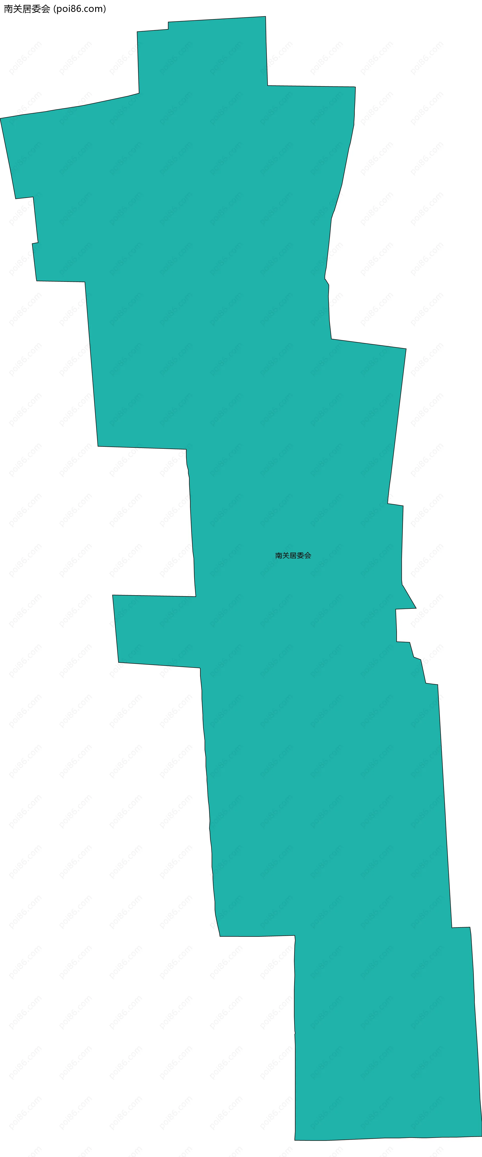 南关居委会边界地图