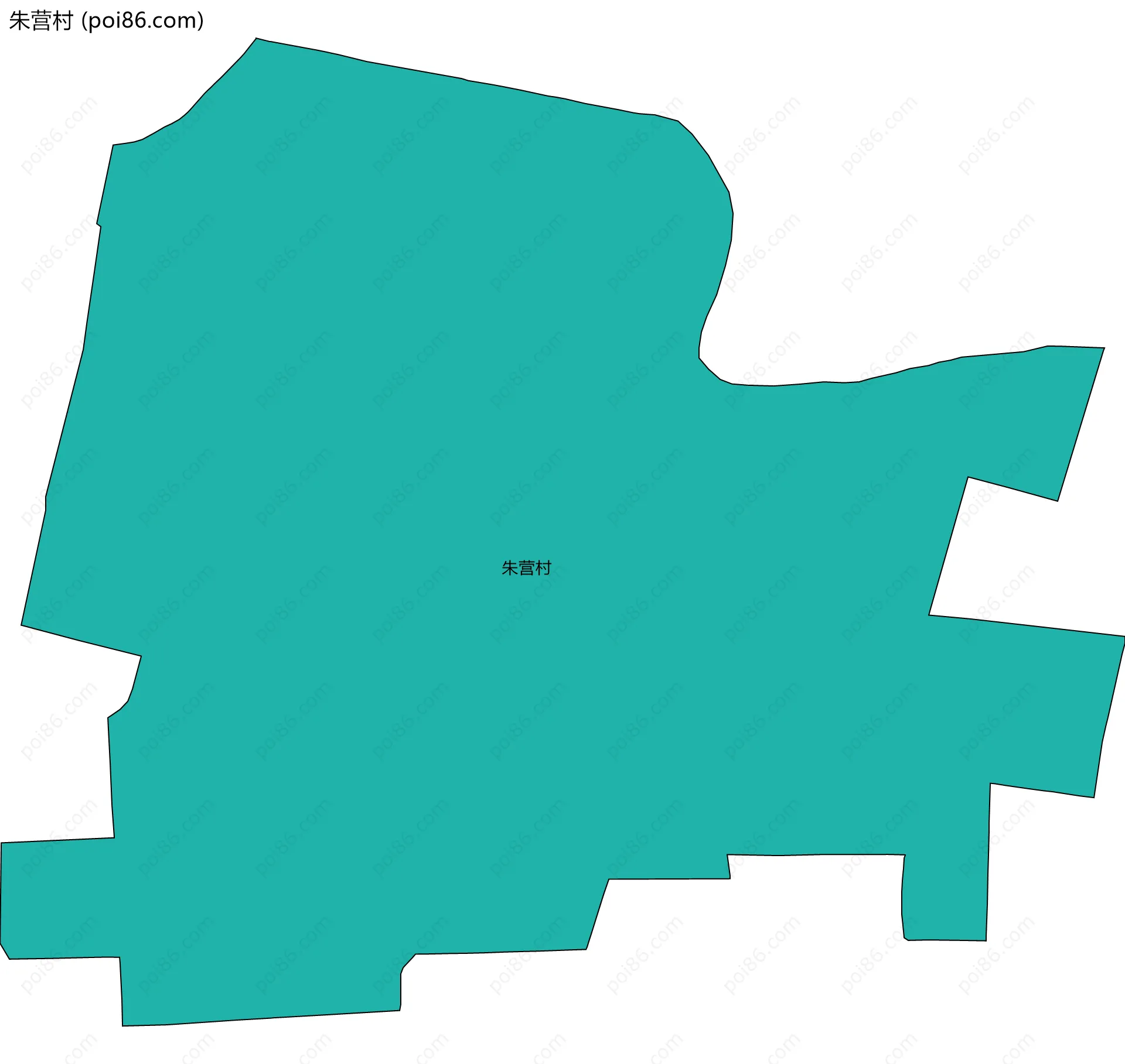 朱营村边界地图