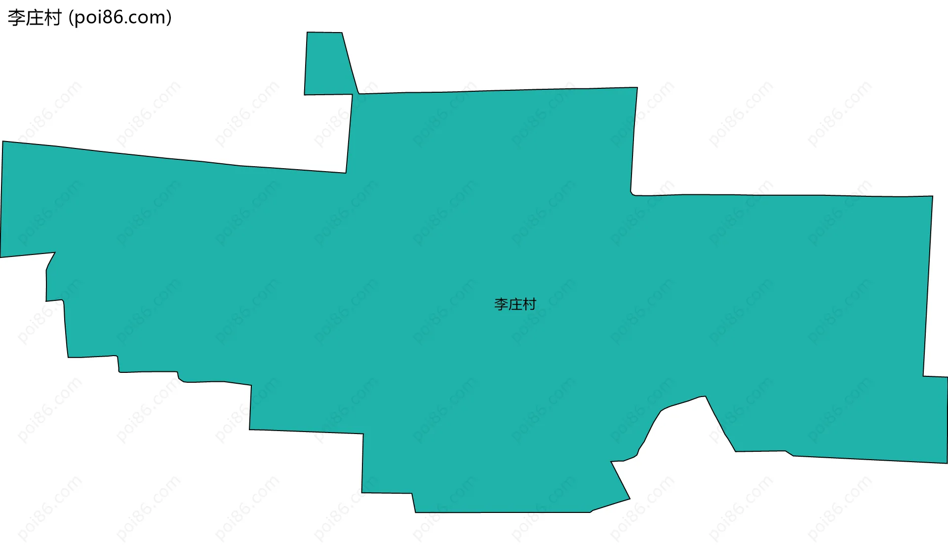 李庄村边界地图