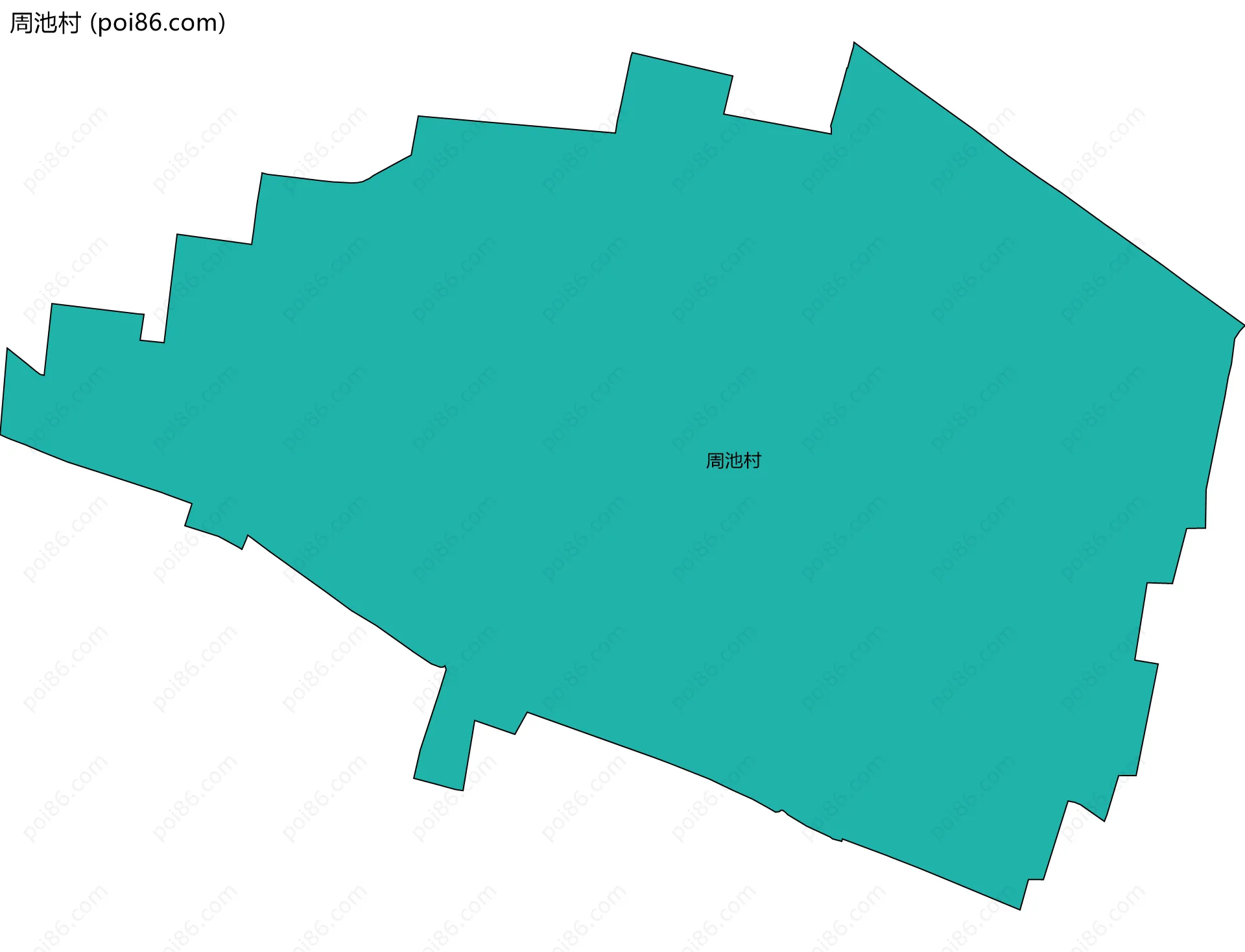 周池村边界地图