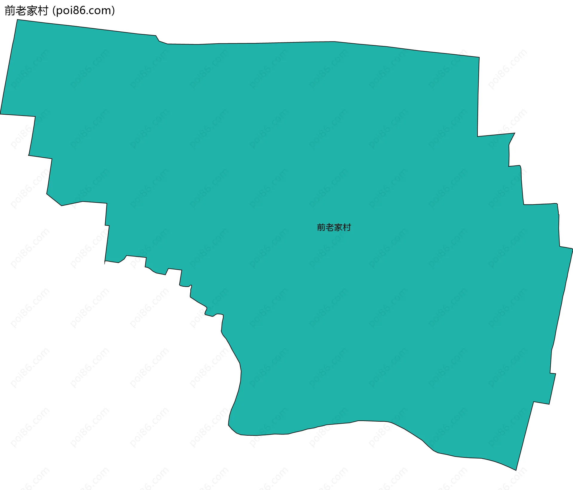 前老家村边界地图