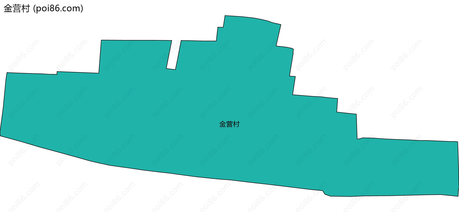 金营村边界地图