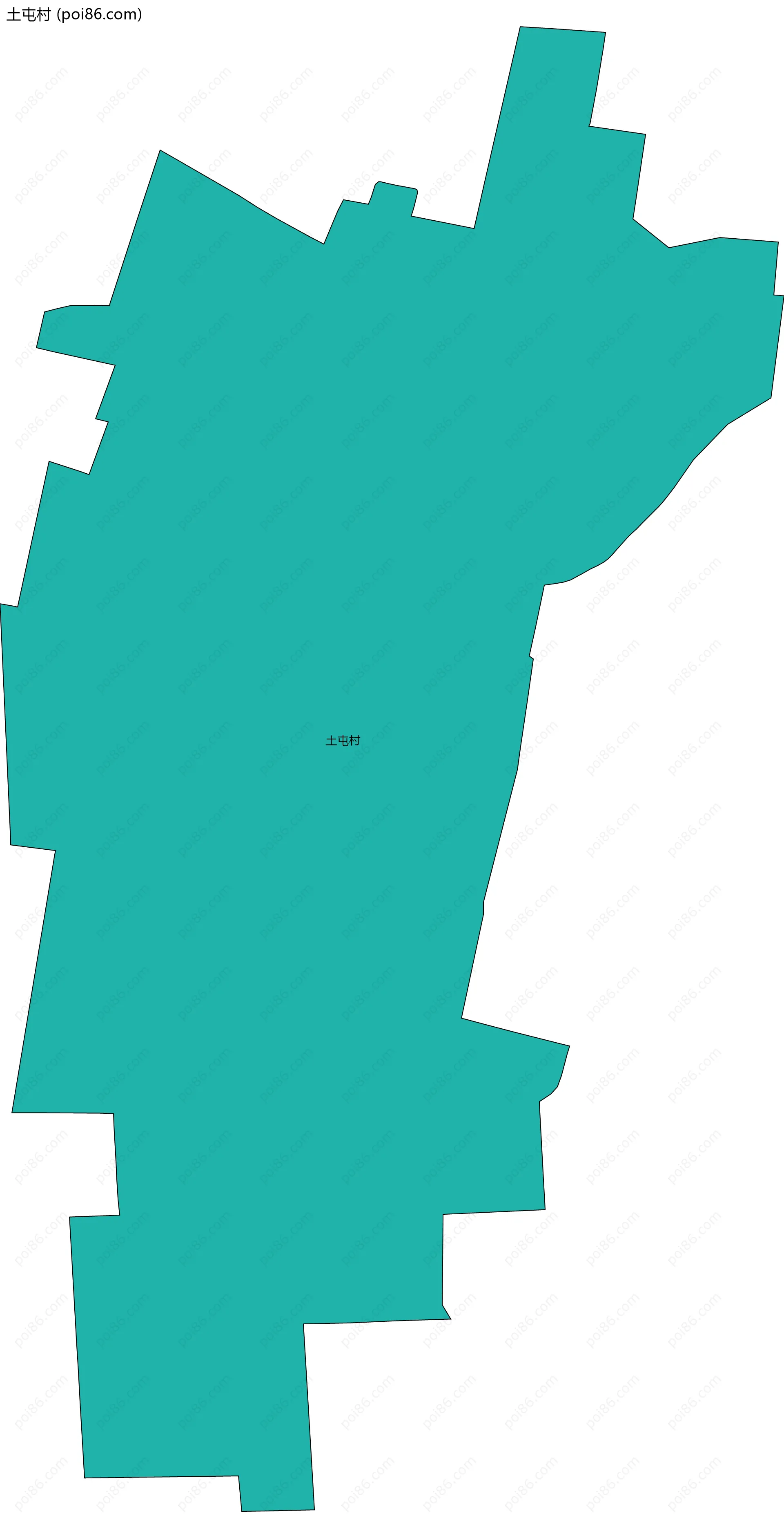 土屯村边界地图