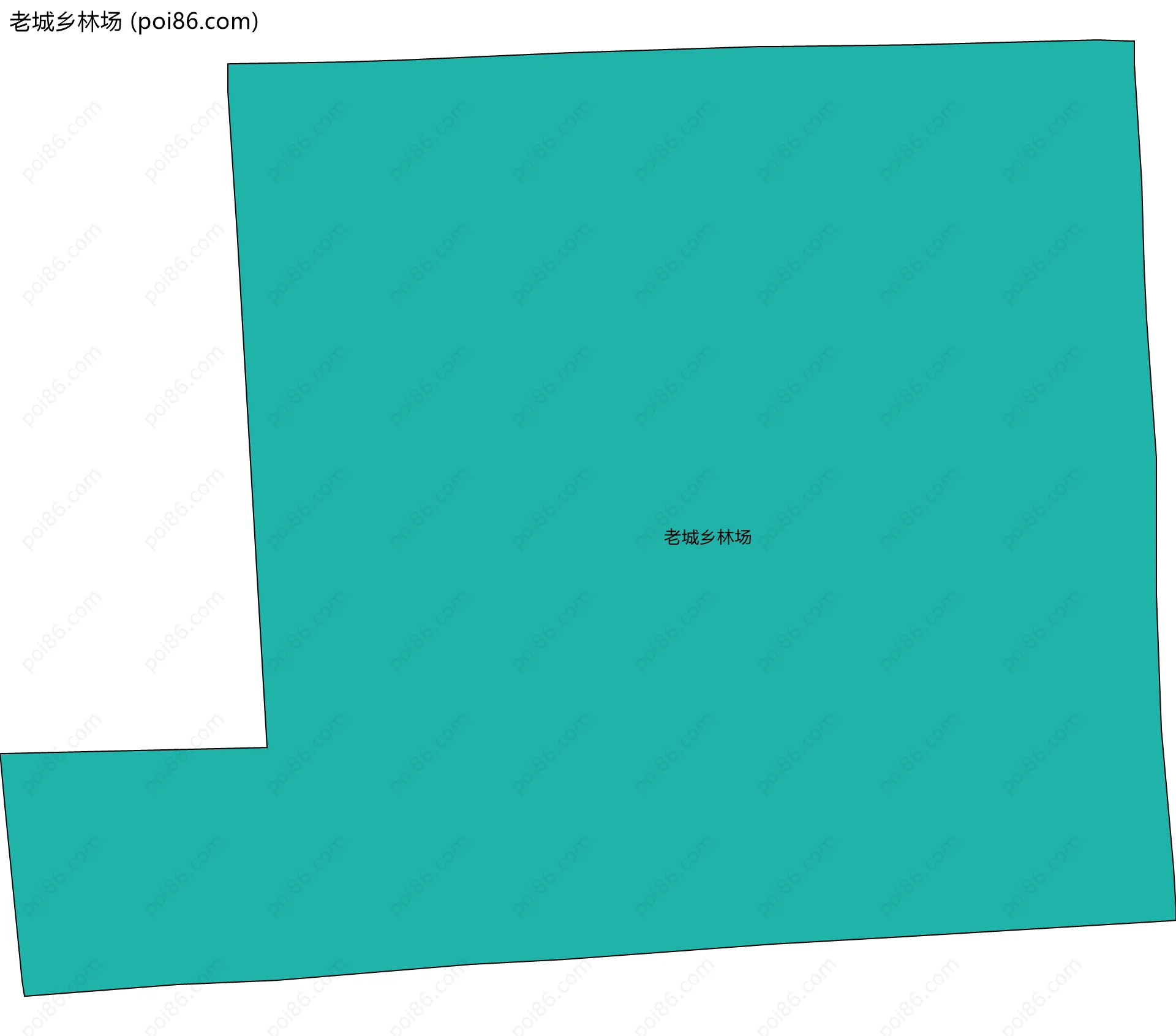 老城乡林场边界地图