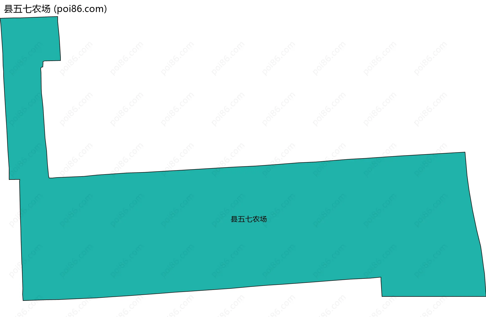 县五七农场边界地图