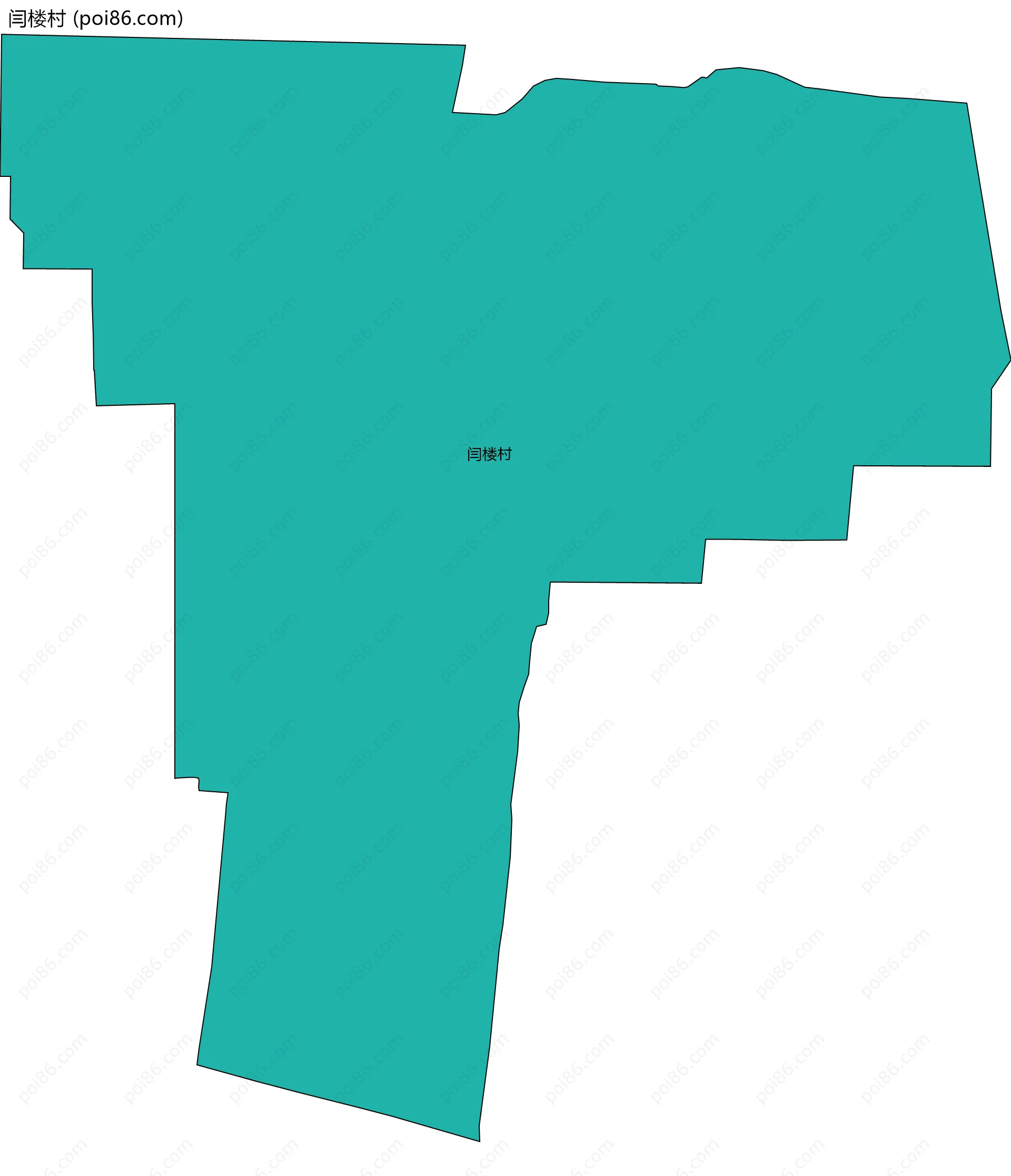 闫楼村边界地图