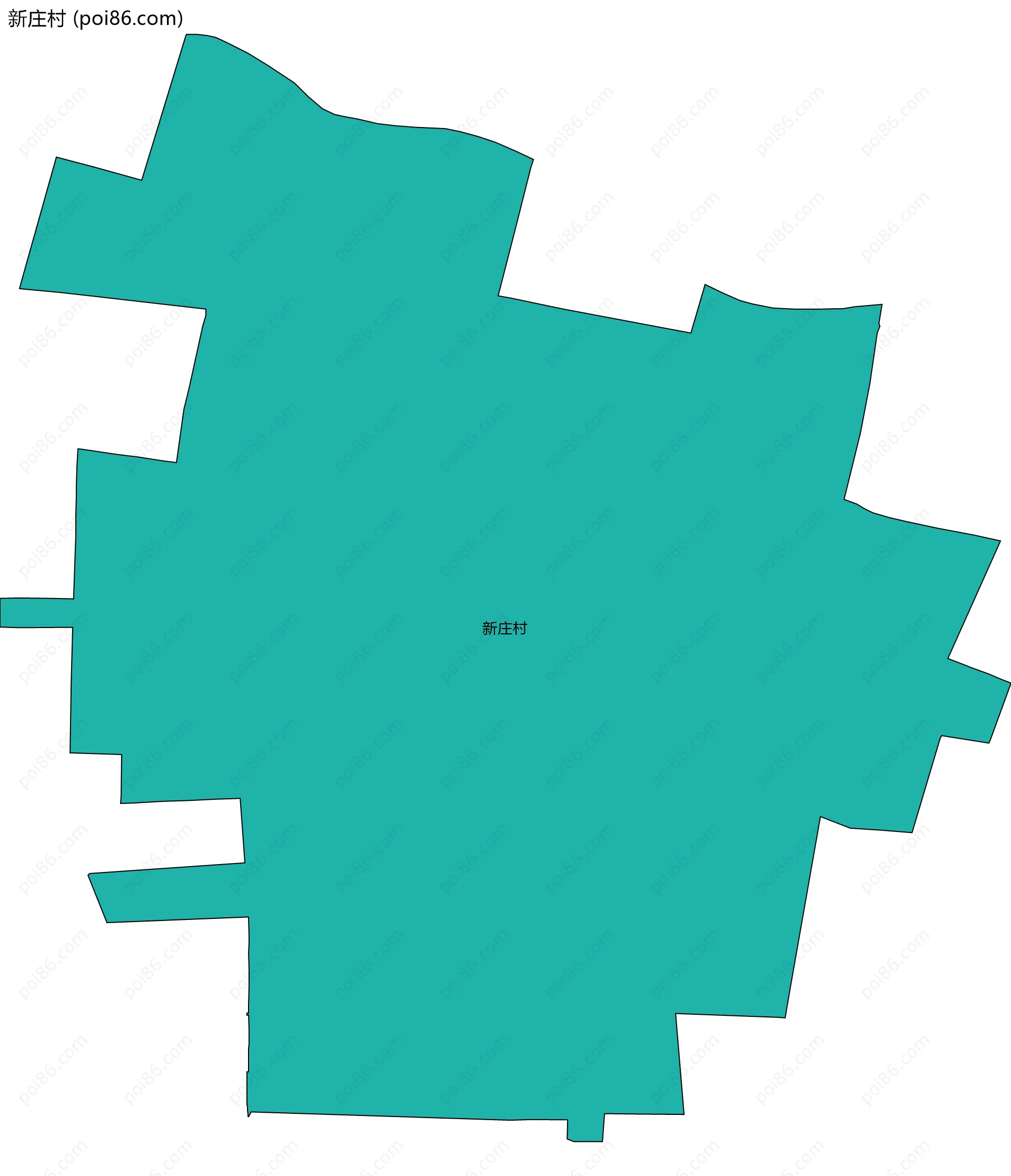 新庄村边界地图