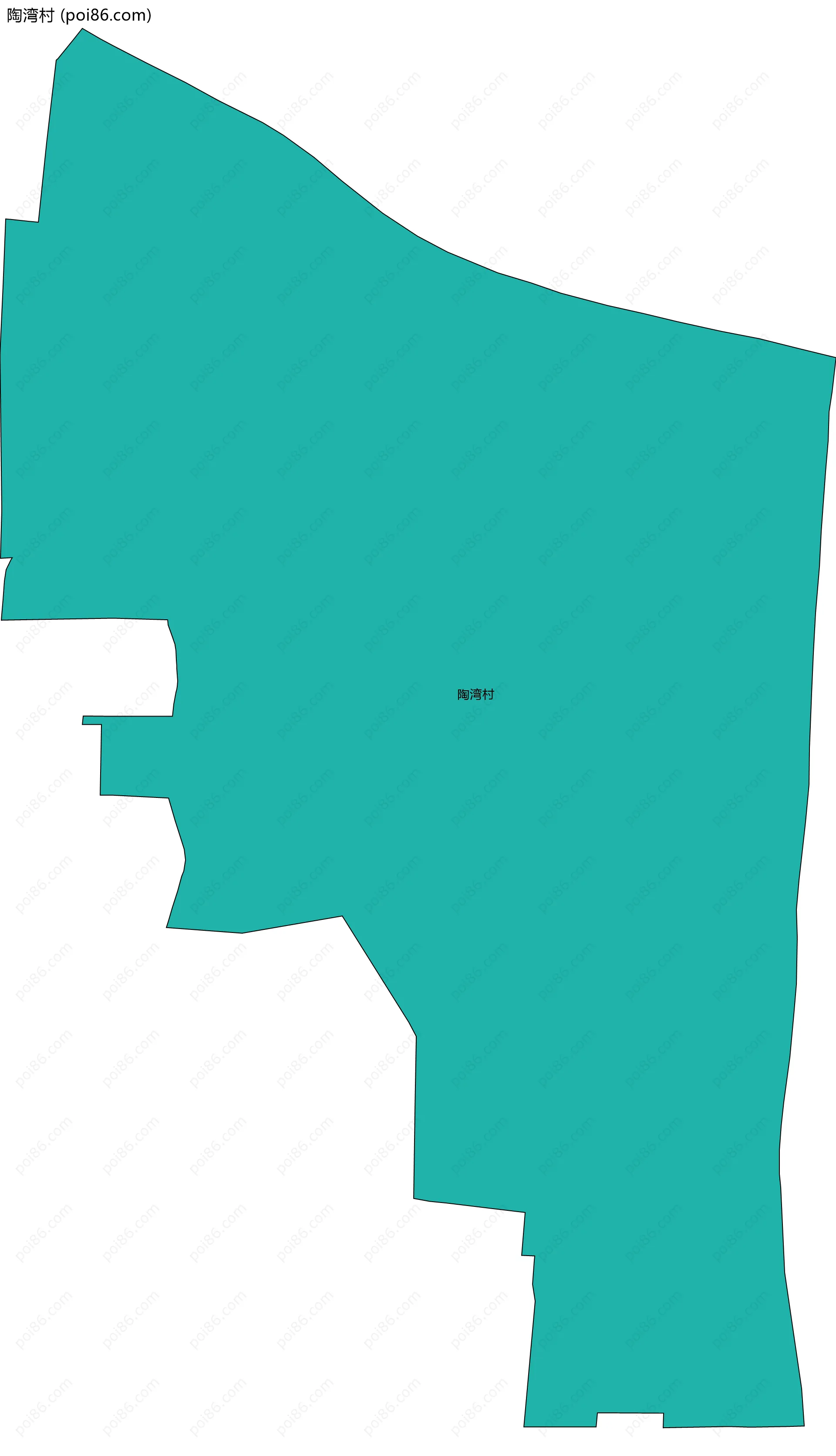 陶湾村边界地图