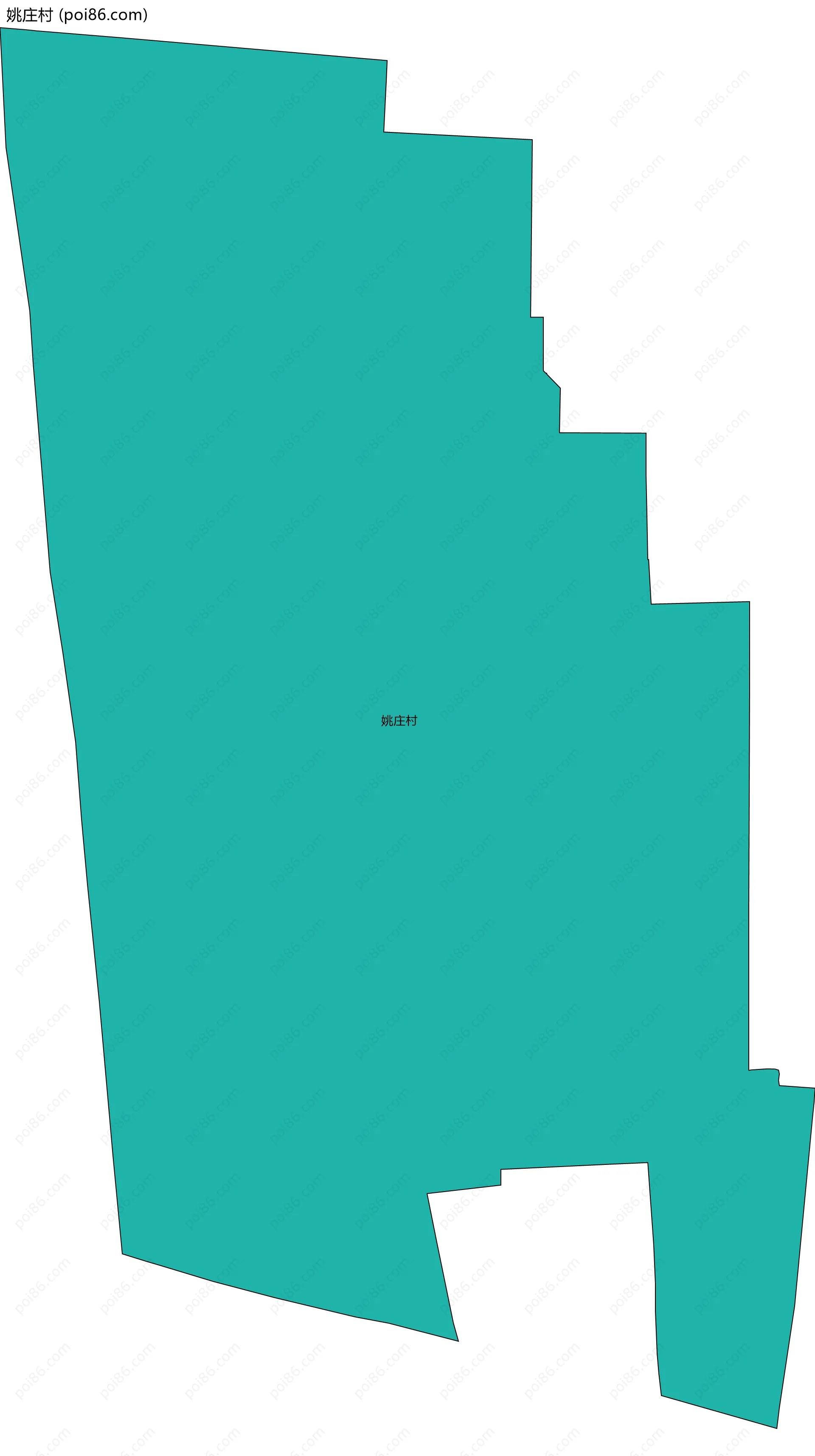 姚庄村边界地图