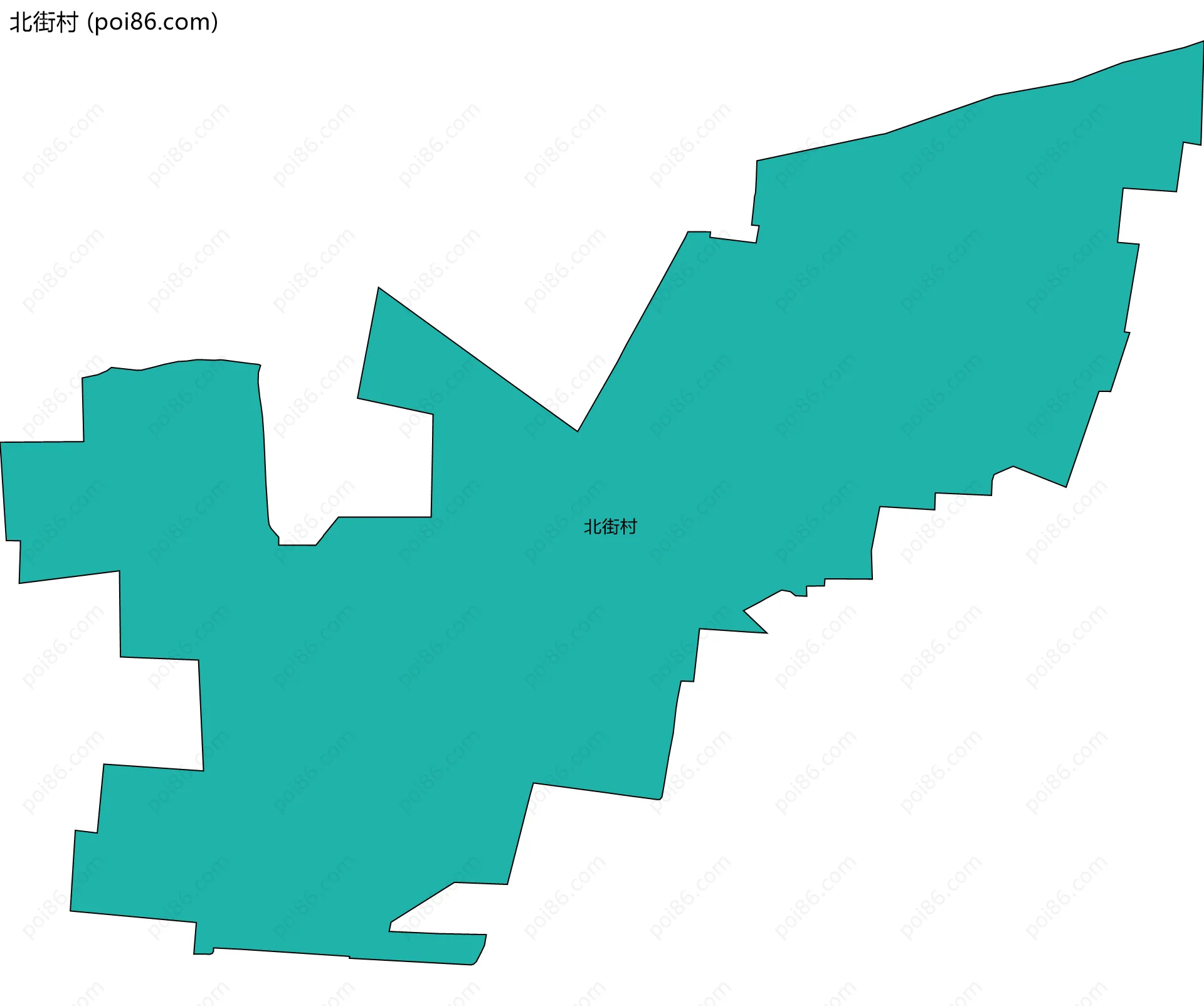北街村边界地图
