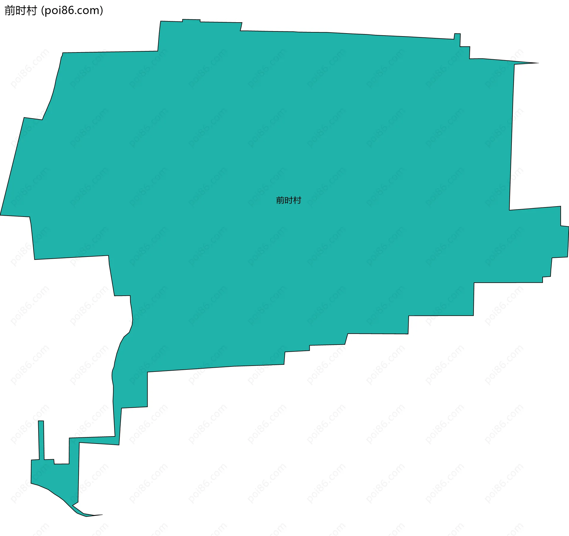 前时村边界地图