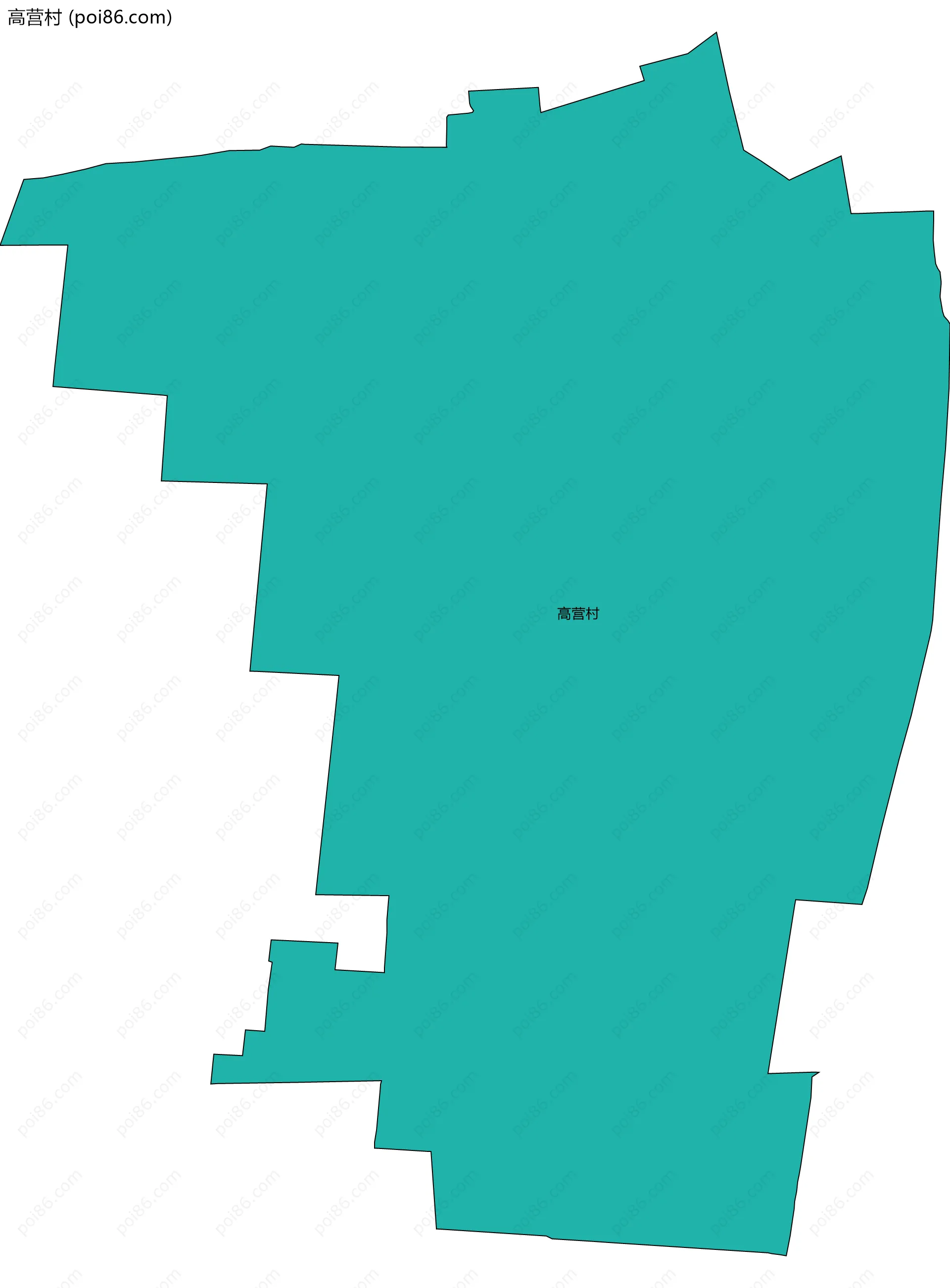 高营村边界地图