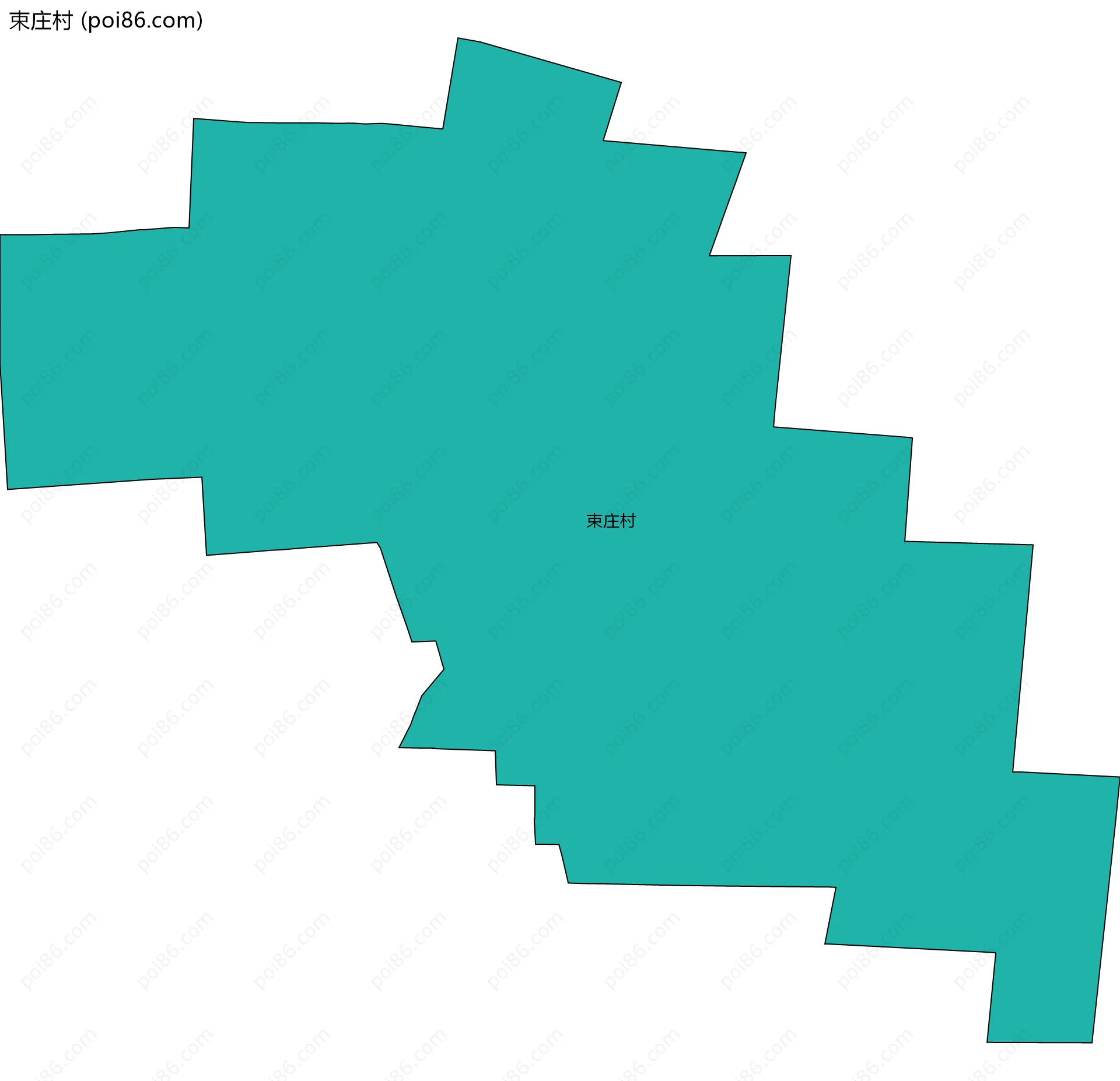 束庄村边界地图
