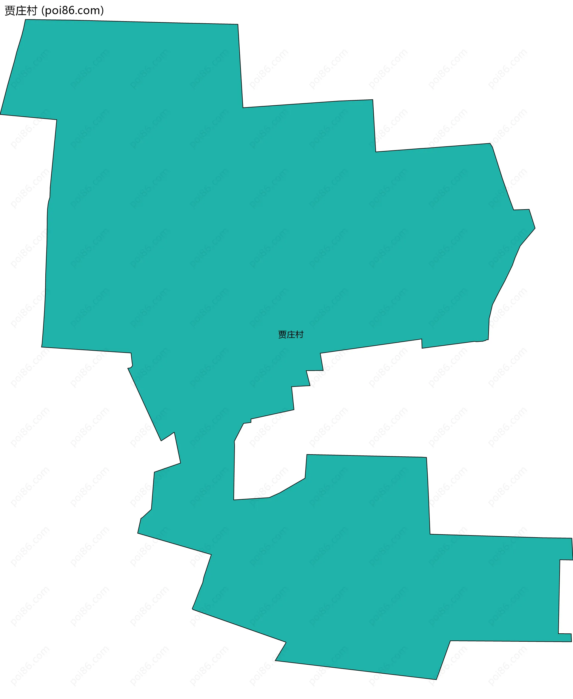 贾庄村边界地图