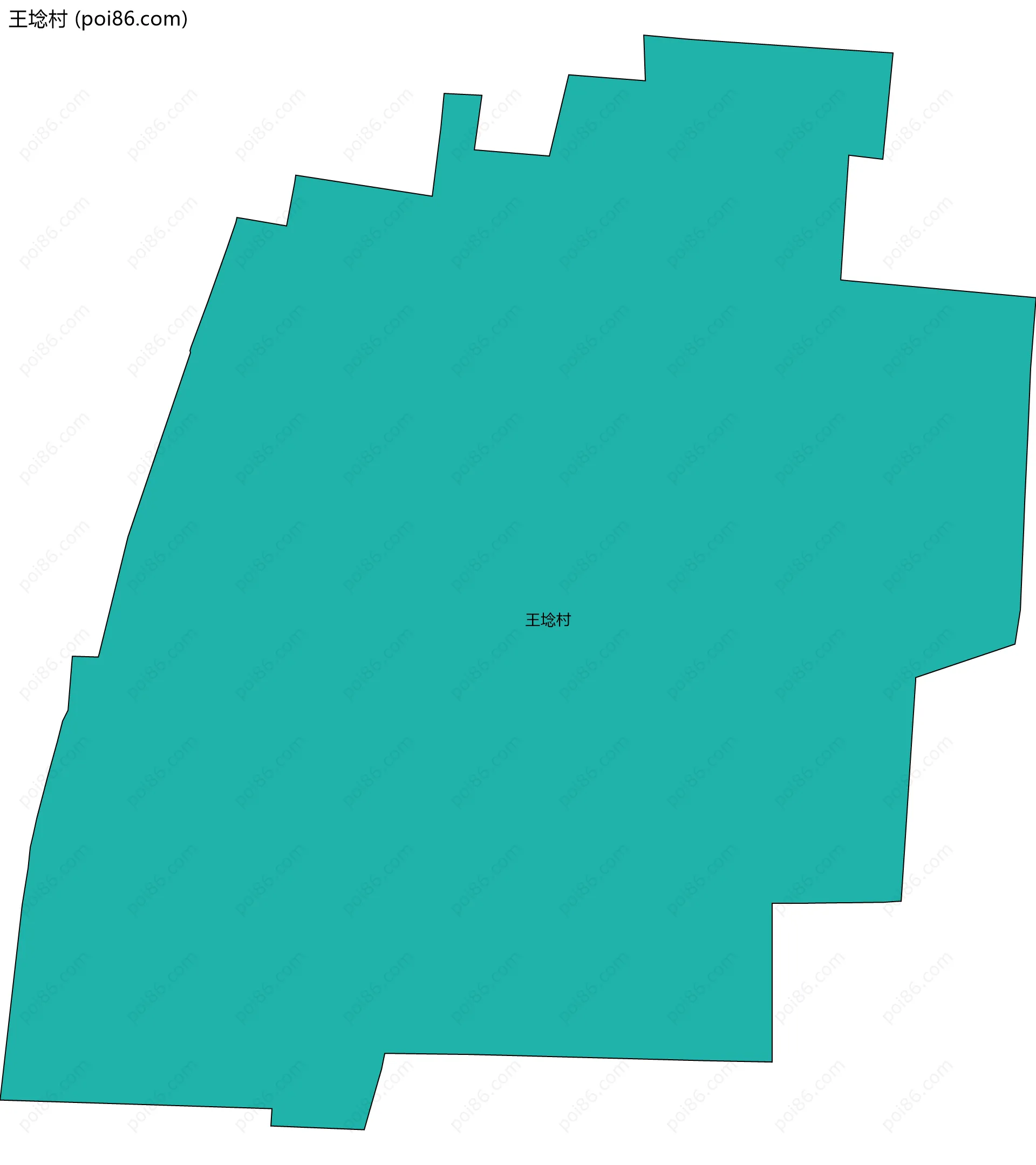 王埝村边界地图