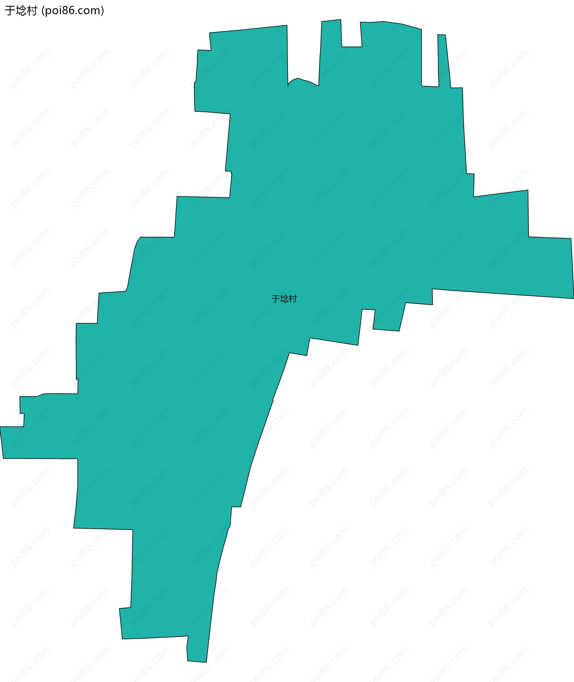 于埝村边界地图