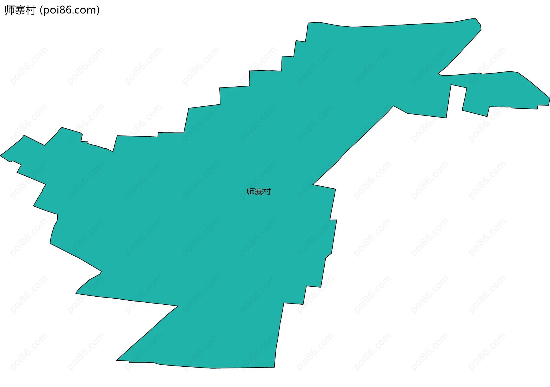 师寨村边界地图