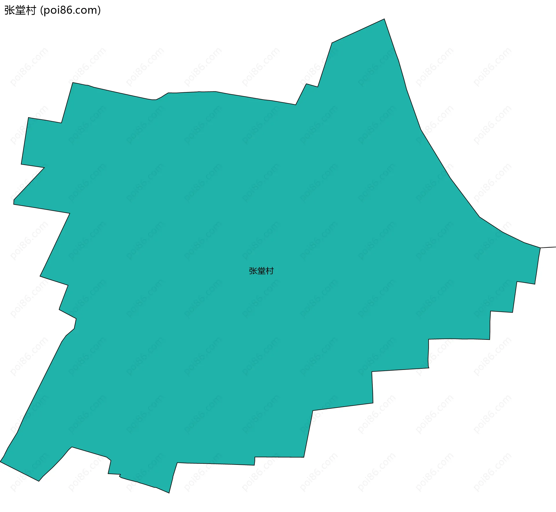 张堂村边界地图
