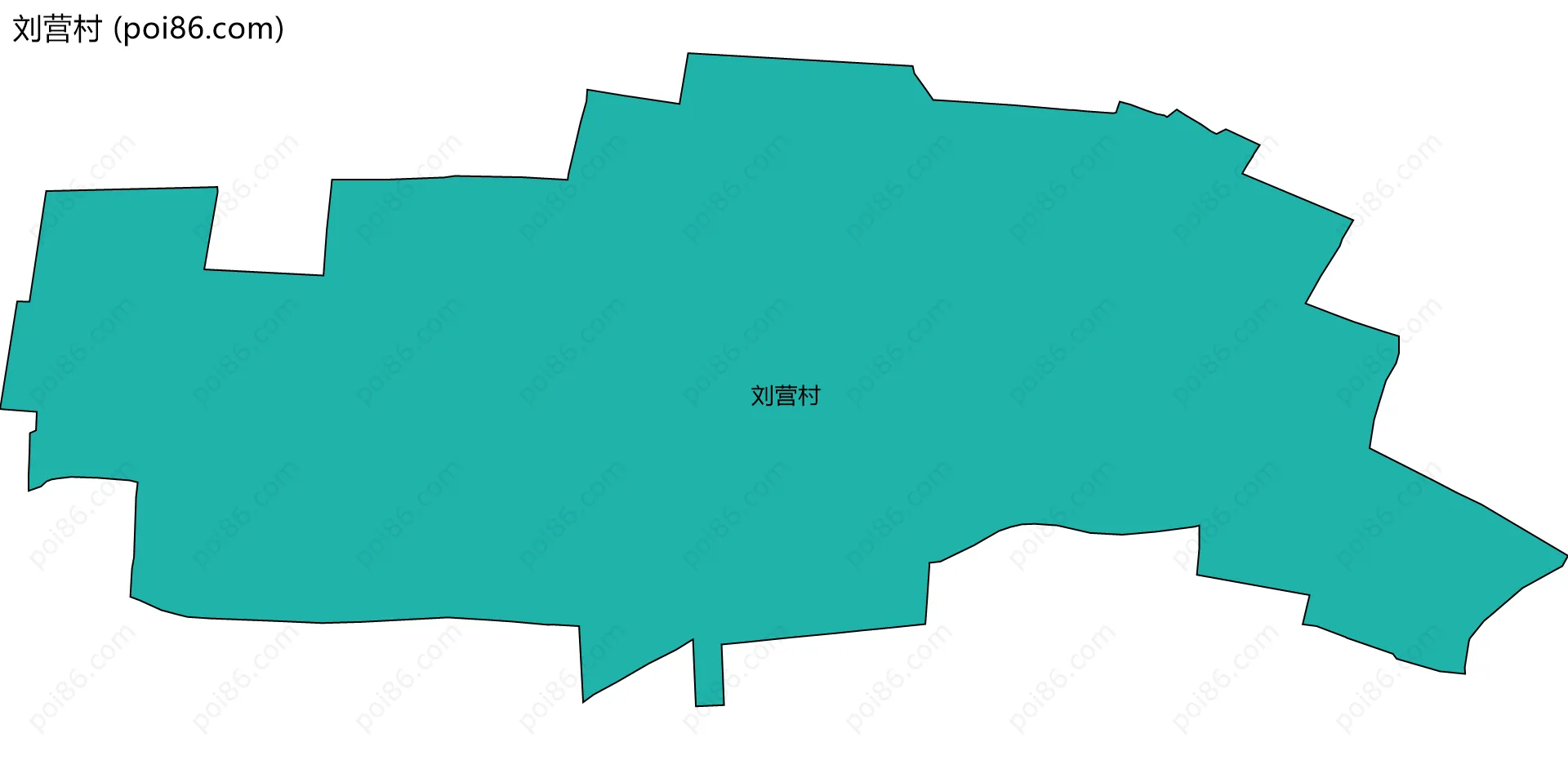 刘营村边界地图