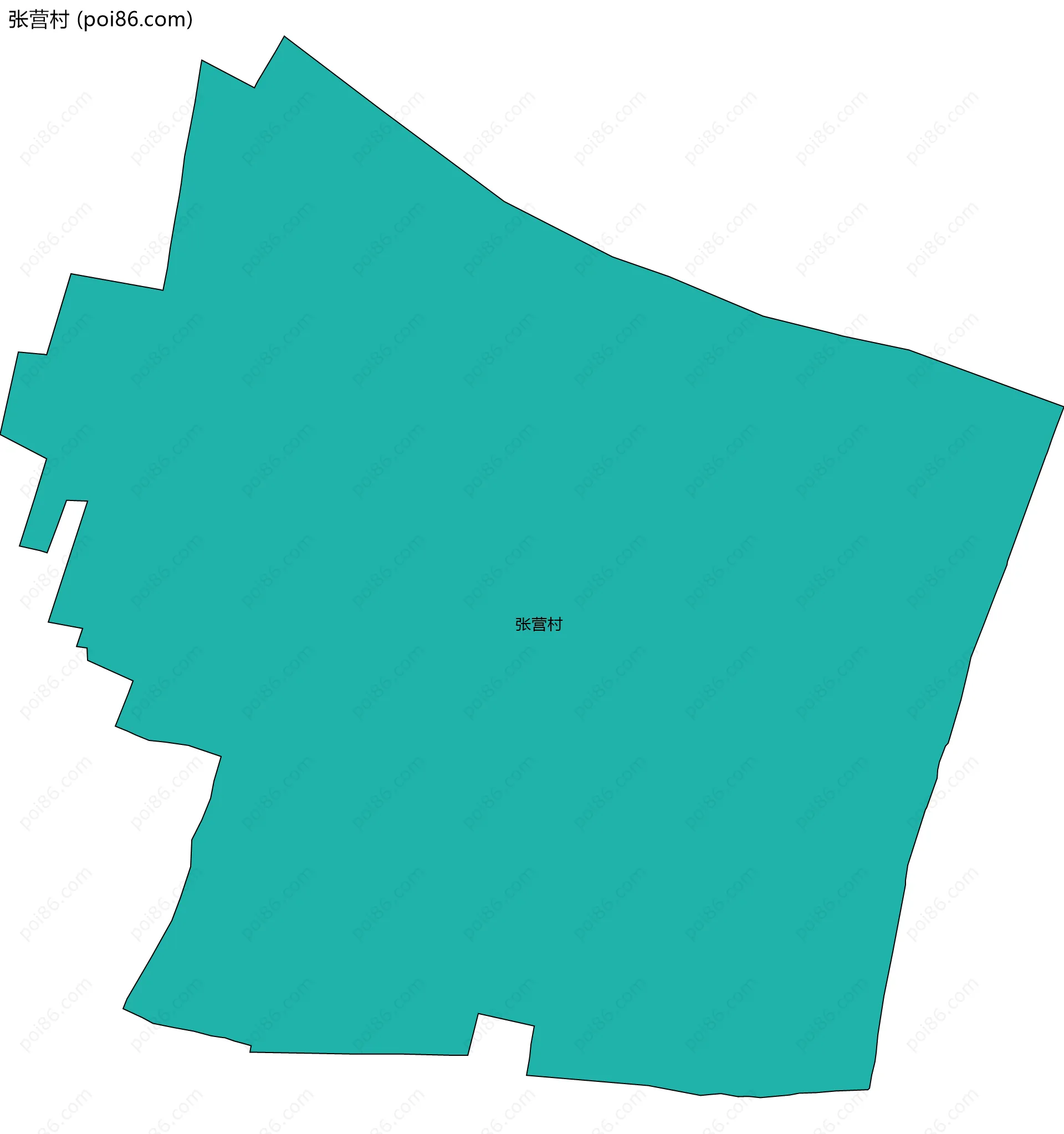 张营村边界地图