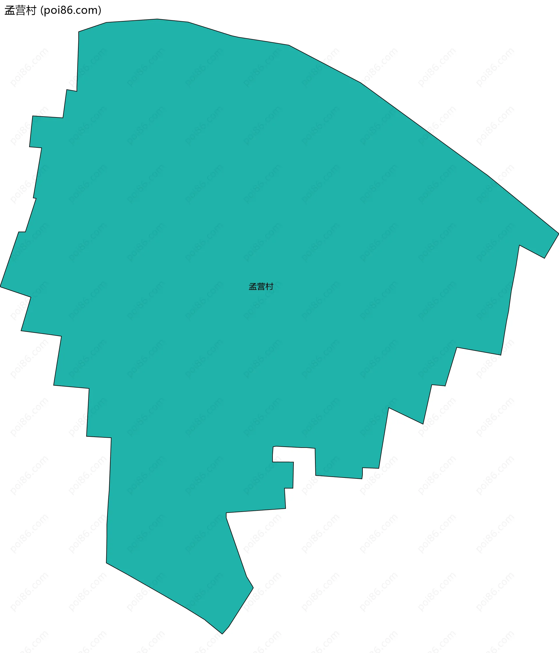 孟营村边界地图