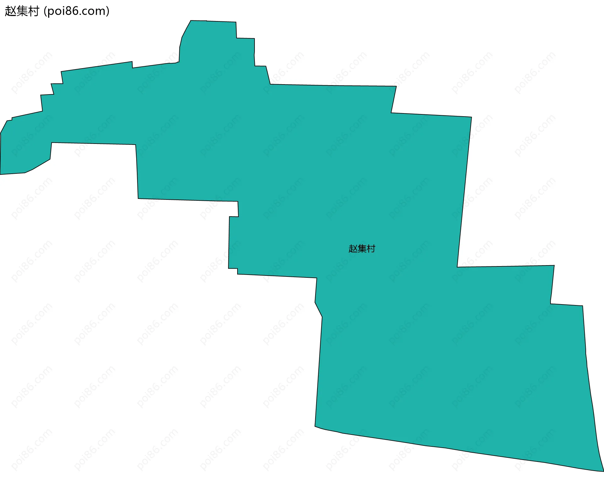赵集村边界地图